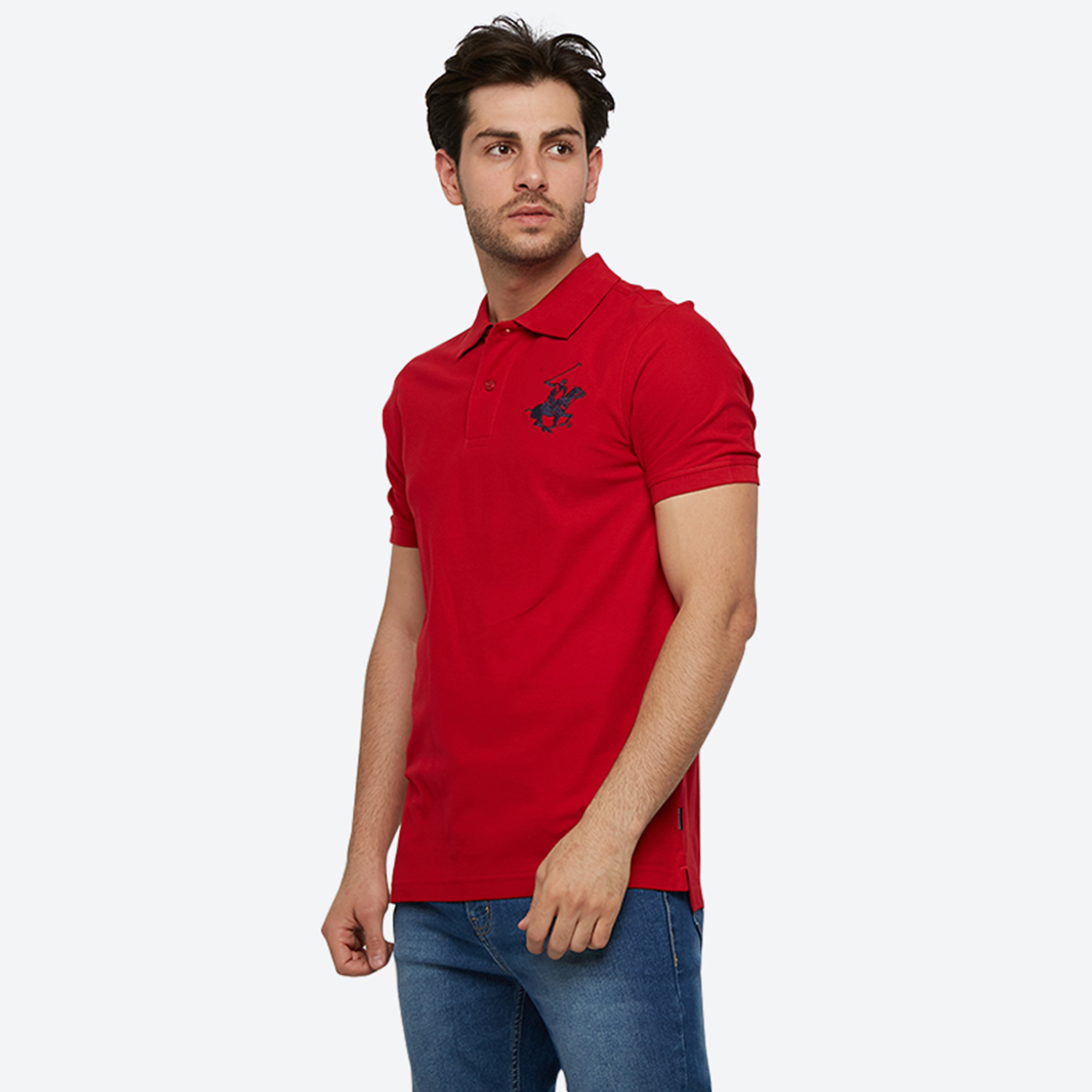 تي شيرت بولو من بيفرلي هيلز بولو كلوب بياقة وأكمام قصيرة مع شعار-men-clothing-tshirtsandpolos-polos-image-6