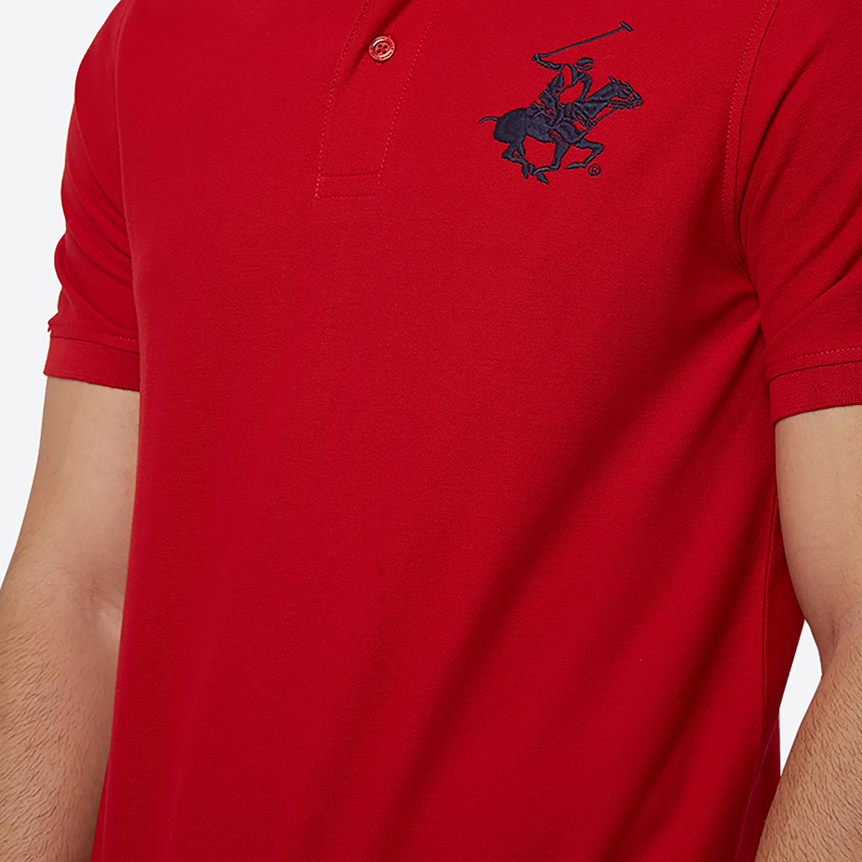 تي شيرت بولو من بيفرلي هيلز بولو كلوب بياقة وأكمام قصيرة مع شعار-men-clothing-tshirtsandpolos-polos-image-7