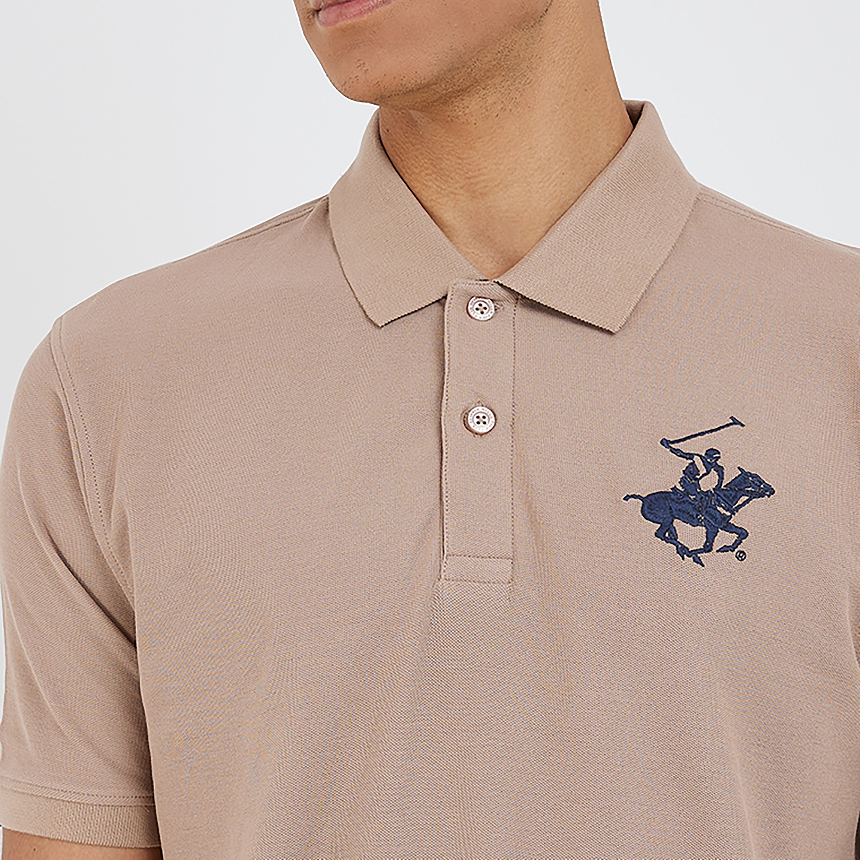 بيفرلي هيلز بولو كلوب-  قميص بولو رجالي سادة بأكمام قصيرة وياقة-men-clothing-tshirtsandpolos-polos-image-3