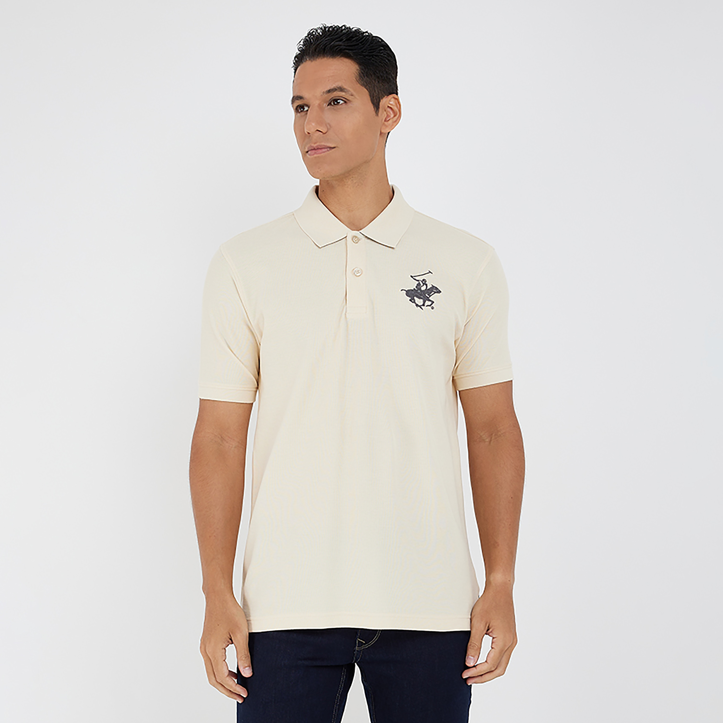 بيفرلي هيلز بولو كلوب-  قميص بولو رجالي سادة بأكمام قصيرة وياقة-men-clothing-tshirtsandpolos-polos-image-5