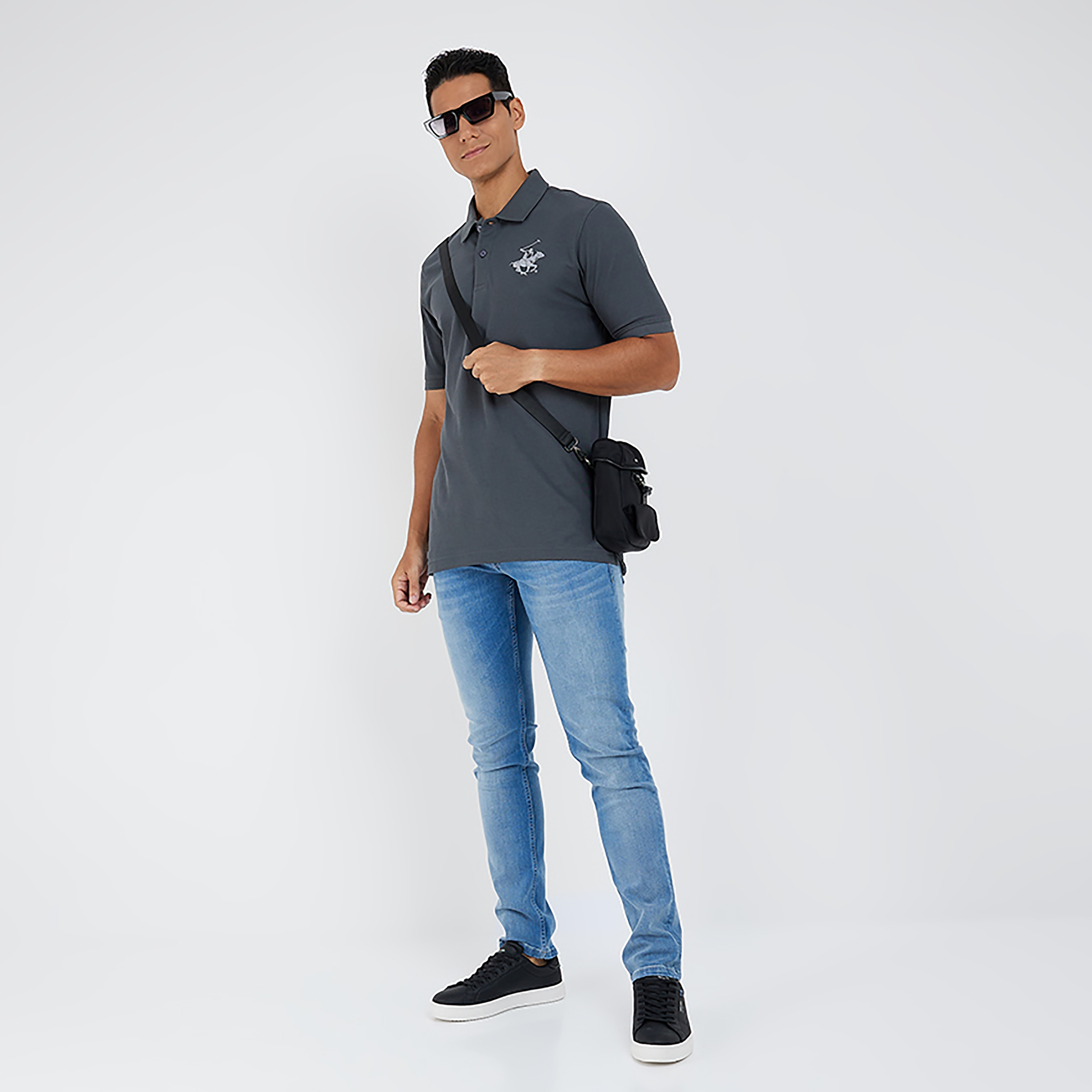 بيفرلي هيلز بولو كلوب-  قميص بولو رجالي سادة بأكمام قصيرة وياقة-men-clothing-tshirtsandpolos-polos-image-10