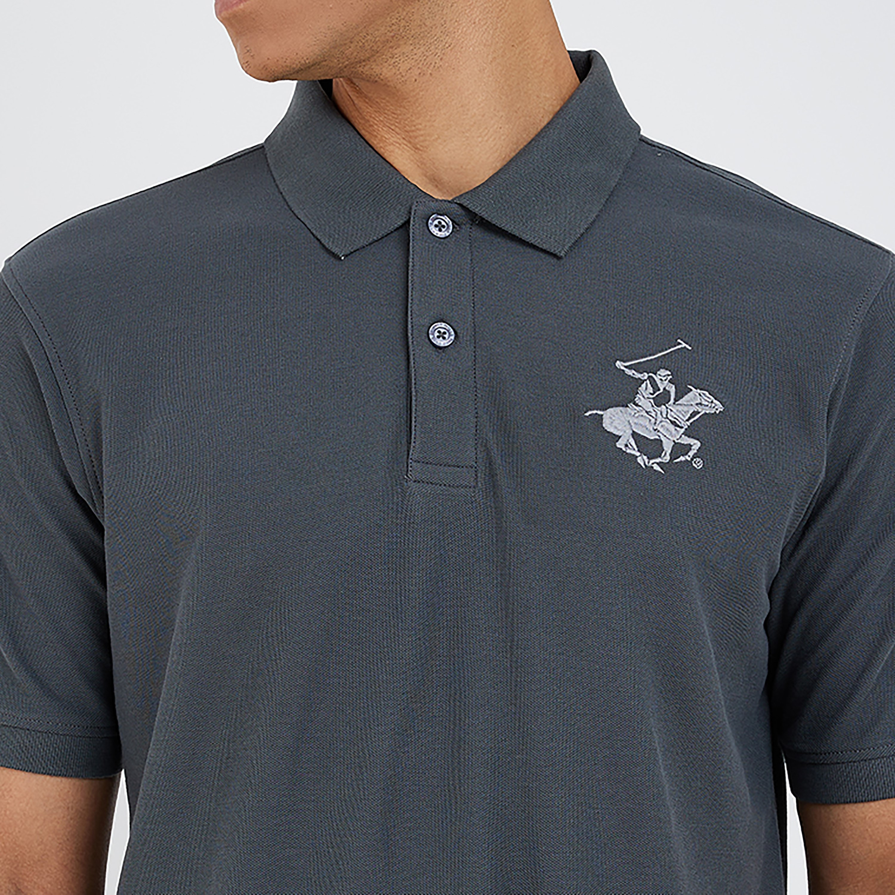 بيفرلي هيلز بولو كلوب-  قميص بولو رجالي سادة بأكمام قصيرة وياقة-men-clothing-tshirtsandpolos-polos-image-11