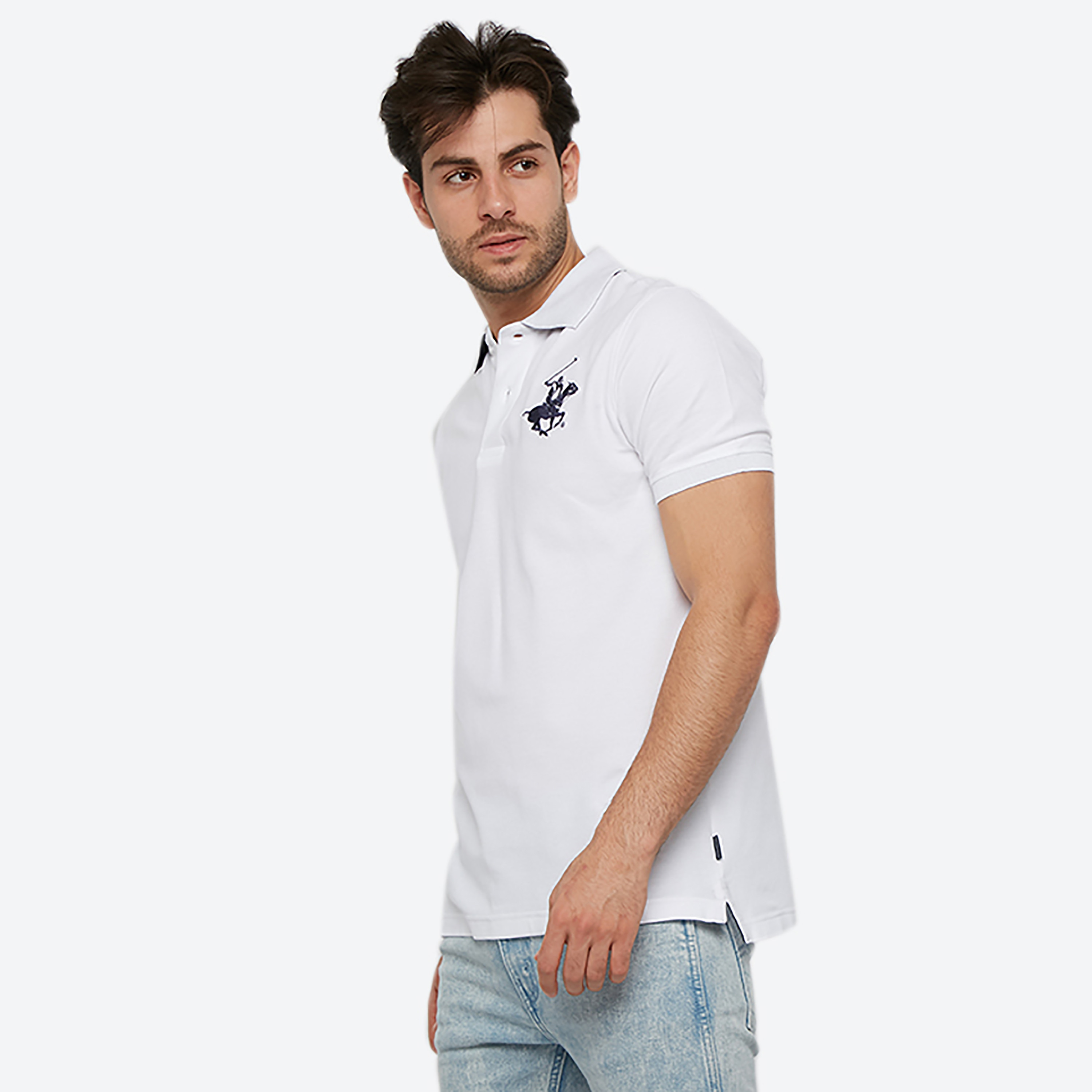 تي شيرت بولو من بيفرلي هيلز بولو كلوب بياقة وأكمام قصيرة مع شعار-men-clothing-tshirtsandpolos-polos-image-10