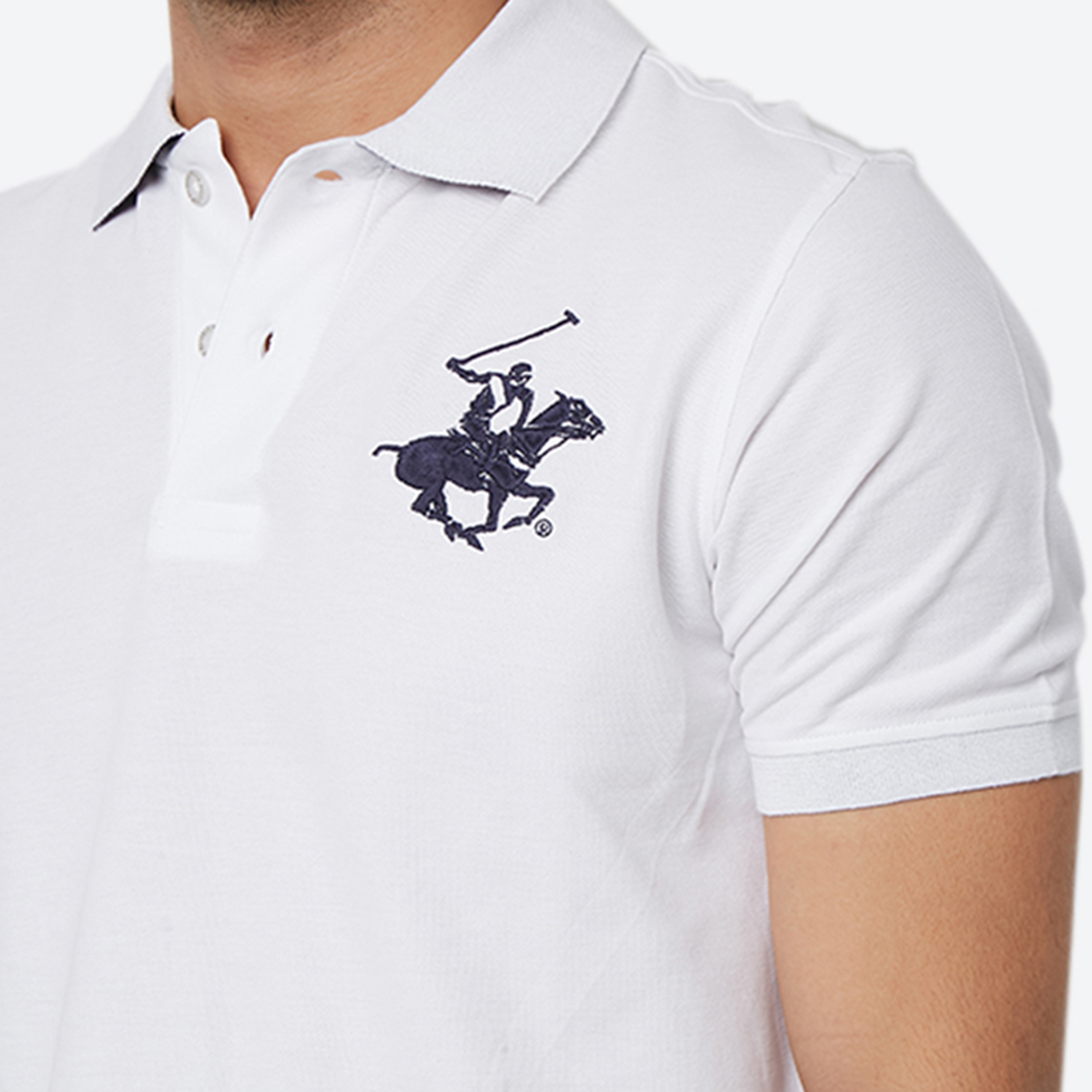تي شيرت بولو من بيفرلي هيلز بولو كلوب بياقة وأكمام قصيرة مع شعار-men-clothing-tshirtsandpolos-polos-image-11