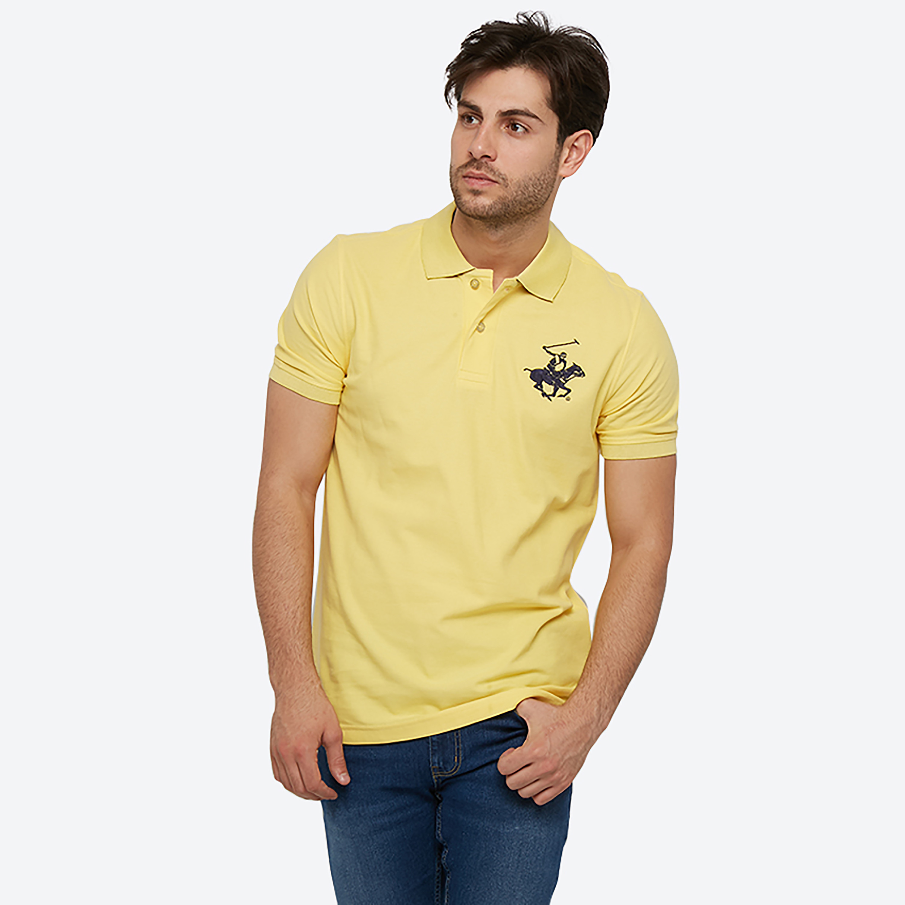 تي شيرت بولو من بيفرلي هيلز بولو كلوب بياقة وأكمام قصيرة مع شعار-men-clothing-tshirtsandpolos-polos-image-13