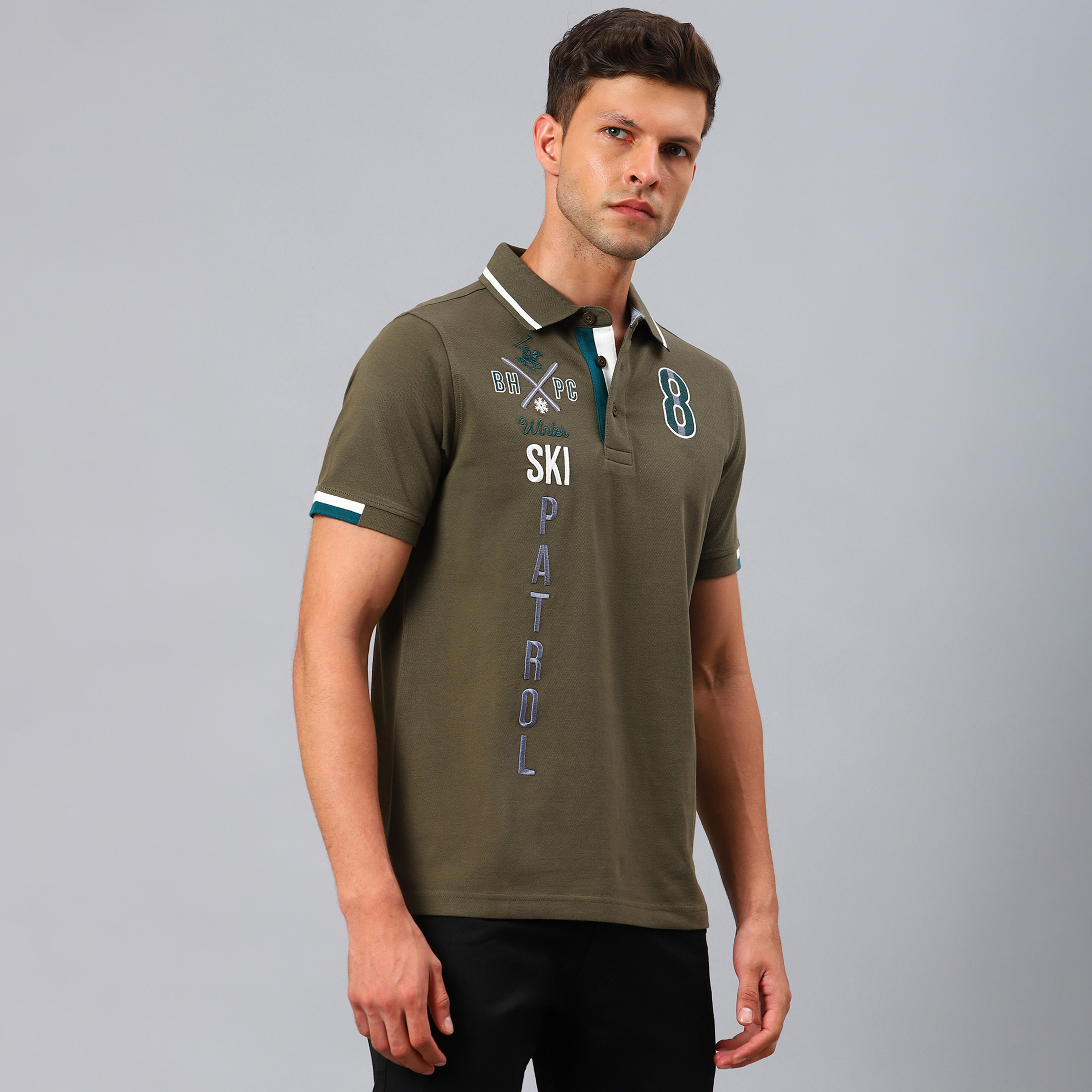 Beverly Hills Polo Club Men Burgundy Embroidered Short Sleeves Polo T-Shirt-men-clothing-tshirtsandpolos-polos-image-3