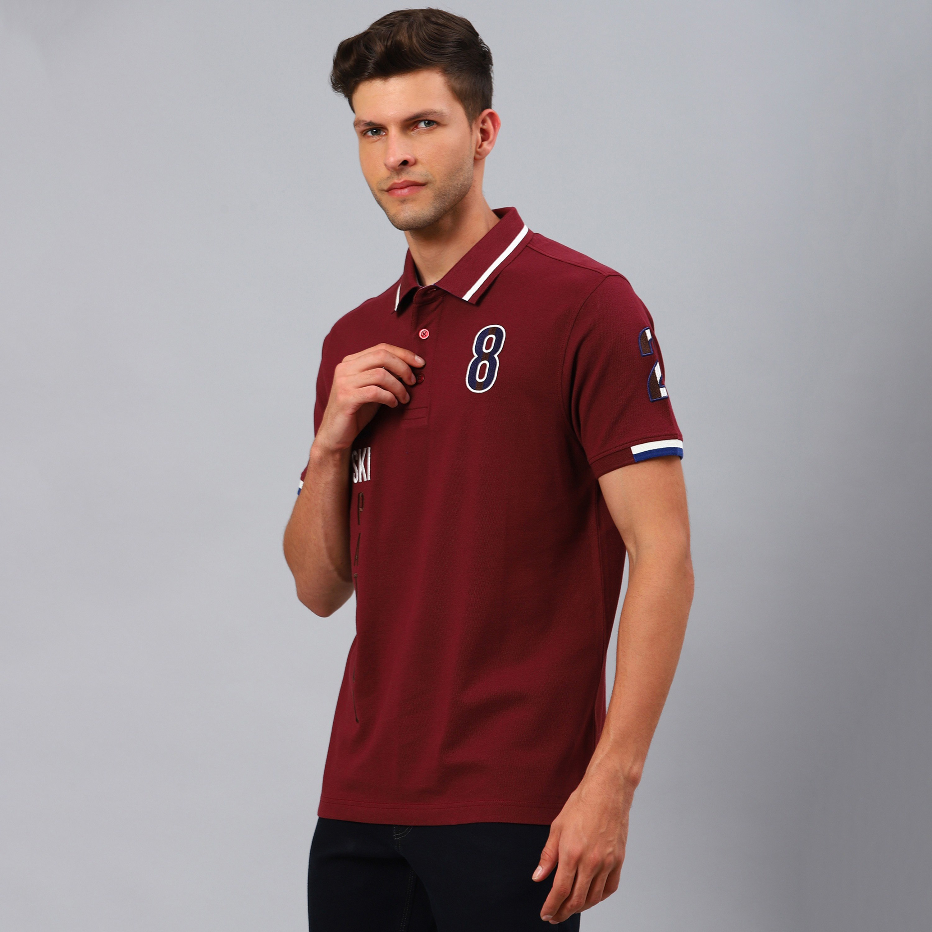 تي شيرت بولو من بيفرلي هيلز بولو كلوب رجالي مع لون زيتون مطرز بأكمام قصيرة-men-clothing-tshirtsandpolos-polos-image-9