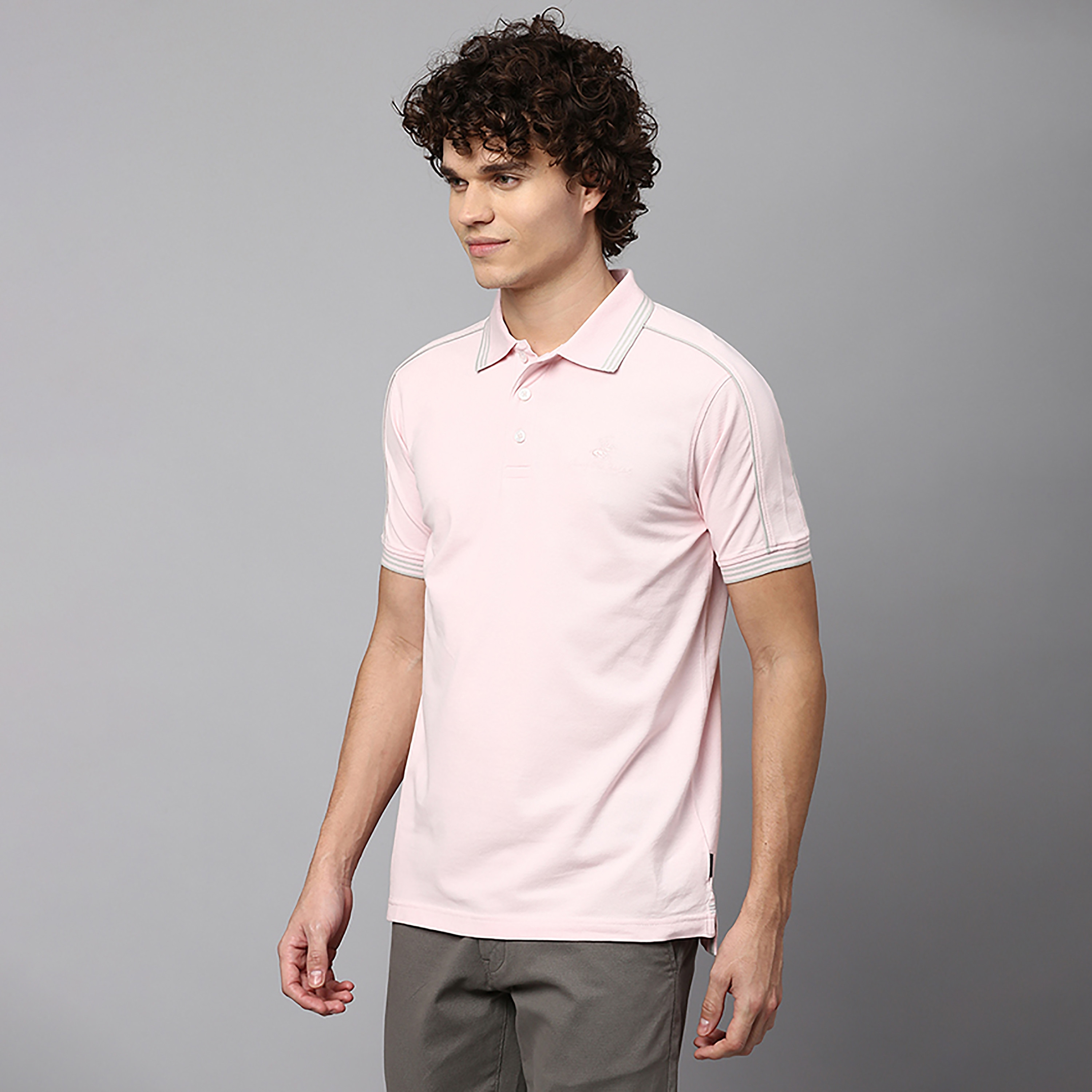 تي شيرت بولو بياقة سادة بالمربعات وأكمام قصيرة من بيفرلي هيلز بولو كلوب-men-clothing-tshirtsandpolos-polos-image-3