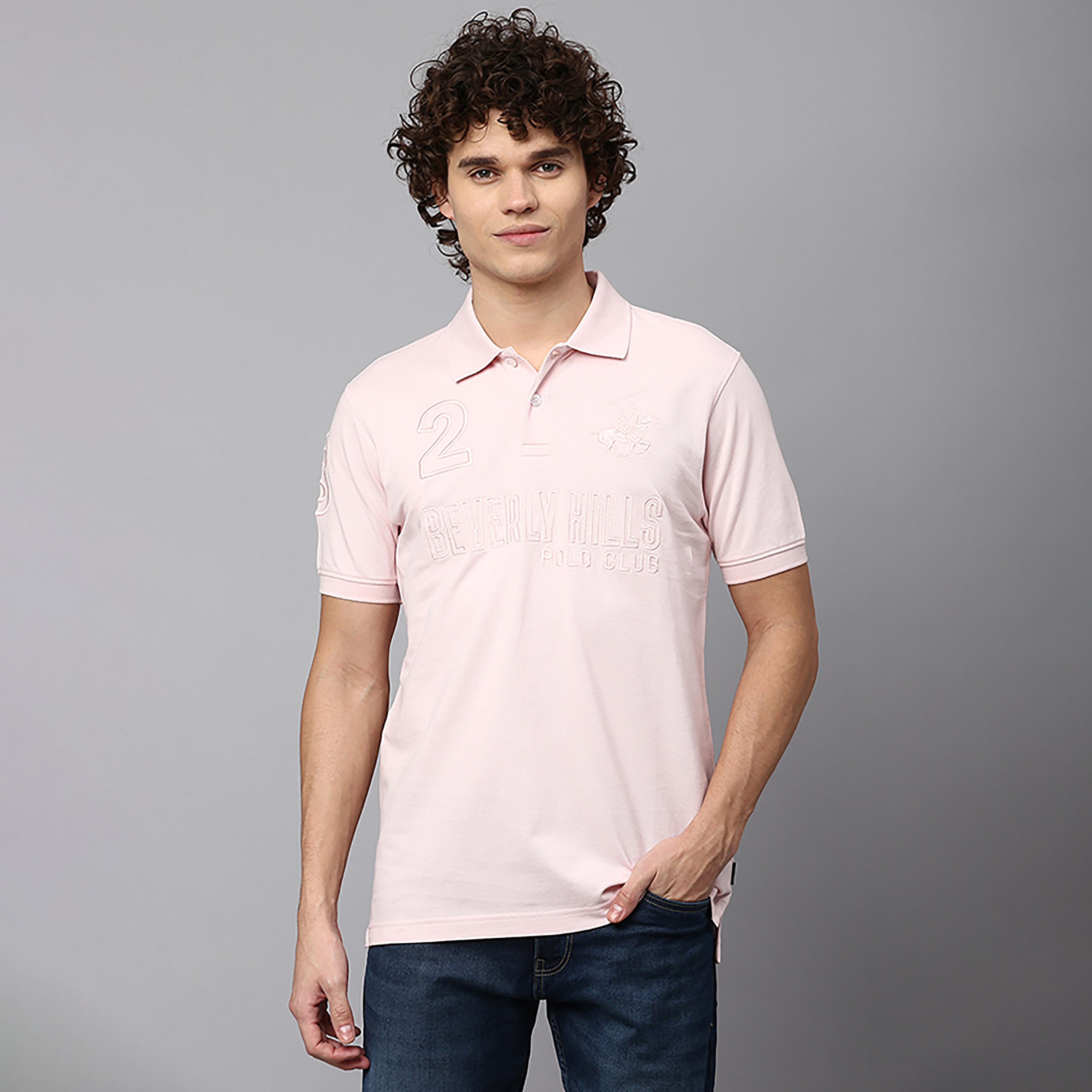Beverly Hills Polo Club Logo Collared Short Sleeves Polo T-Shirt-men-clothing-tshirtsandpolos-polos-image-1