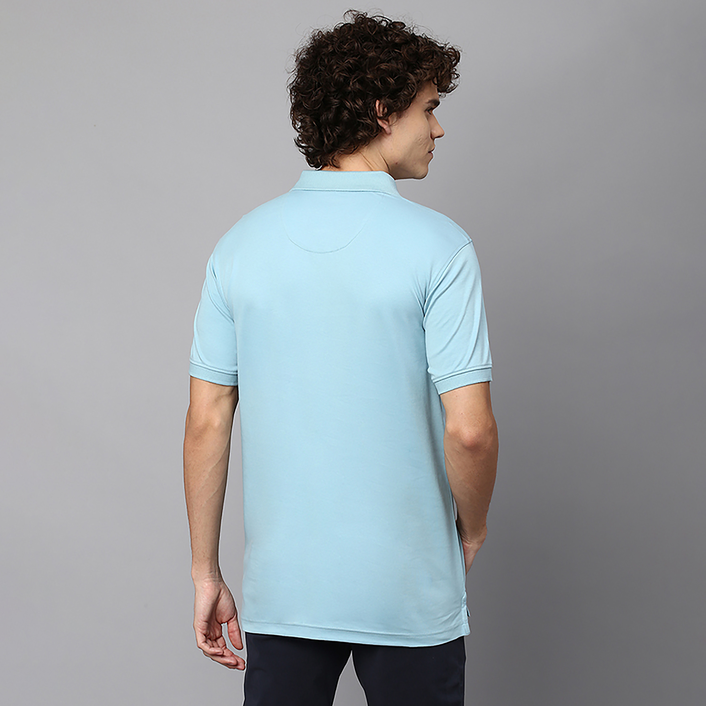 تي شيرت بولو بياقة سادة بالمربعات وأكمام قصيرة من بيفرلي هيلز بولو كلوب-men-clothing-tshirtsandpolos-polos-image-8