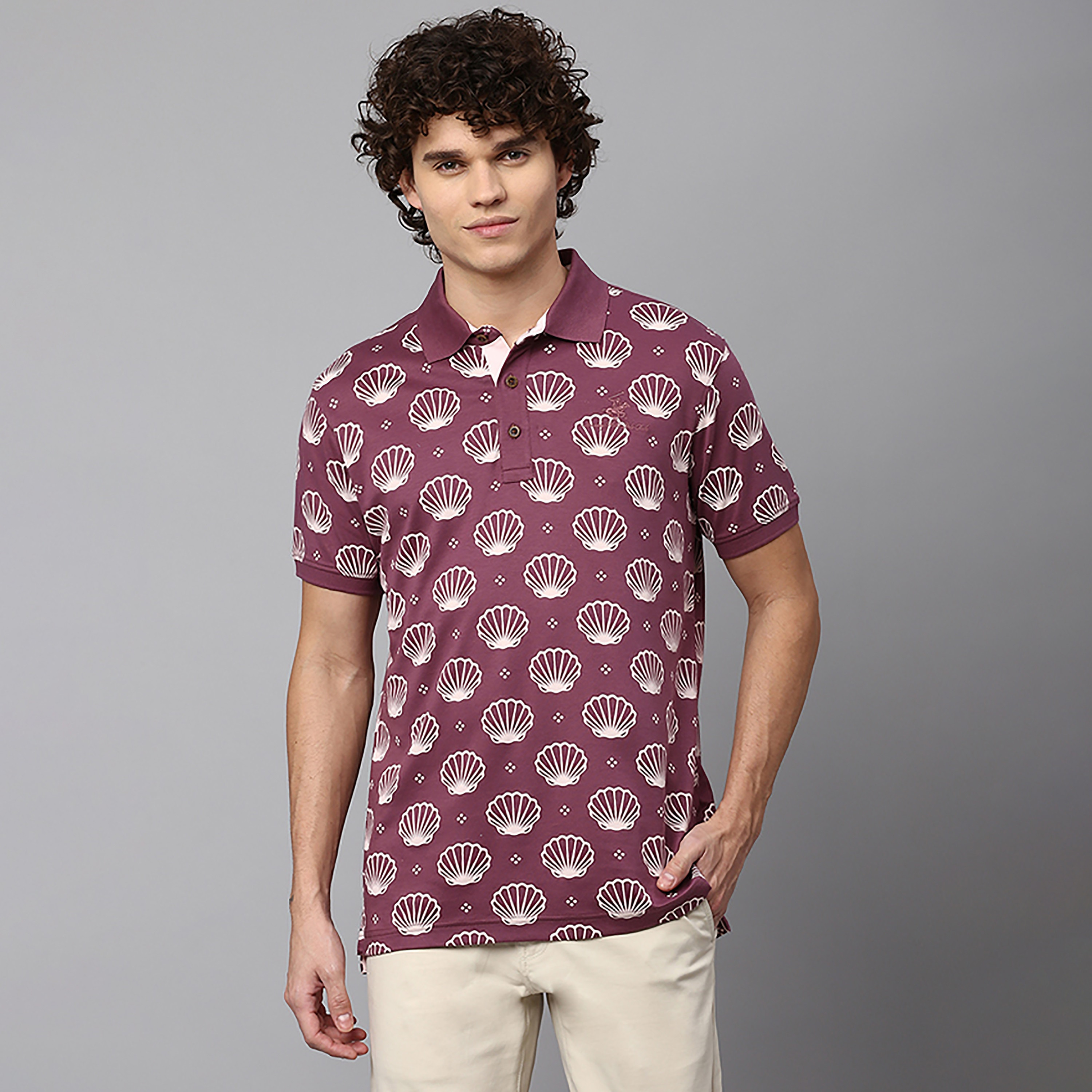 بيفرلي هيلز بولو كلوب-  قميص بولو رجالي بأكمام قصيرة وياقة ونقشة جرافيكية-men-clothing-tshirtsandpolos-polos-image-1