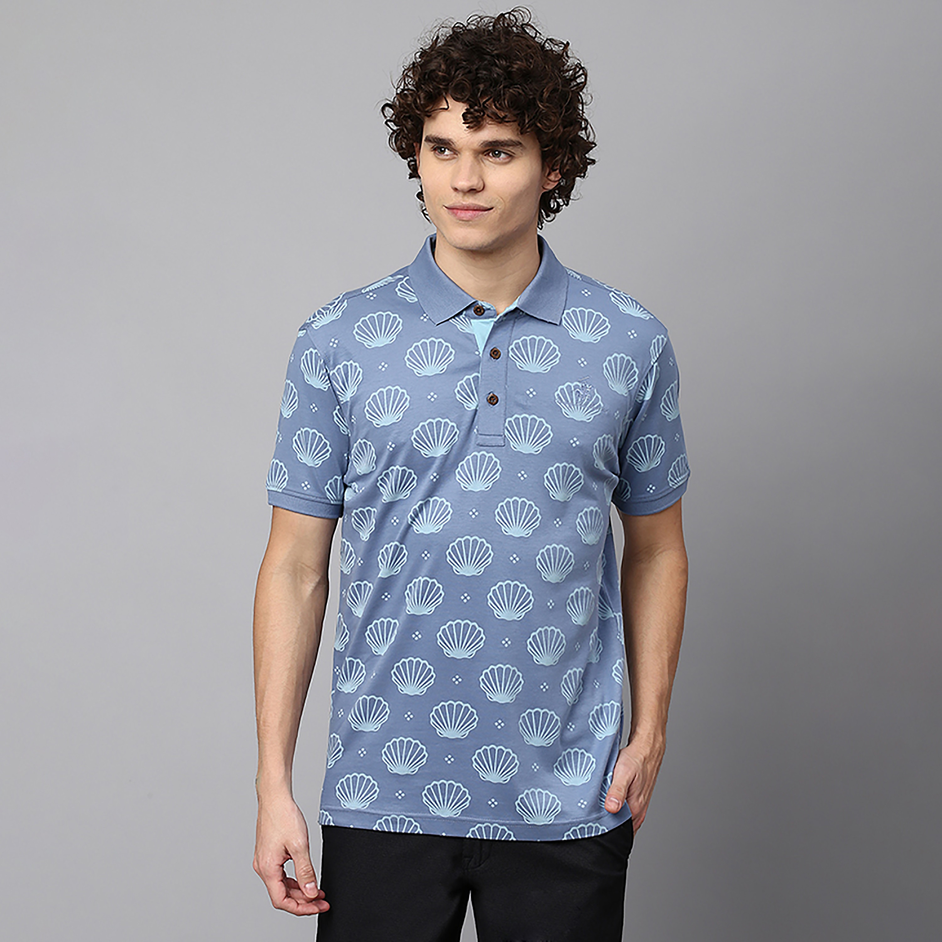 Beverly Hills Polo Club Men's Graphic Print Collared Short Sleeve Polo Shirt-men-clothing-tshirtsandpolos-polos-image-1