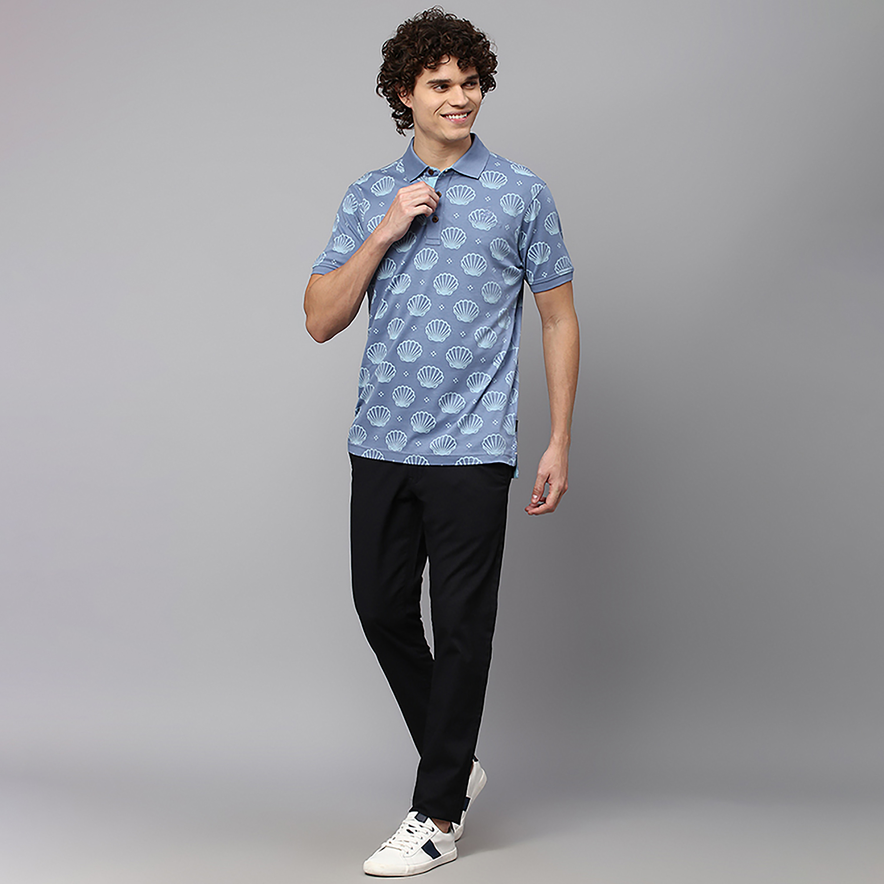 Beverly Hills Polo Club Men's Graphic Print Collared Short Sleeve Polo Shirt-men-clothing-tshirtsandpolos-polos-image-2
