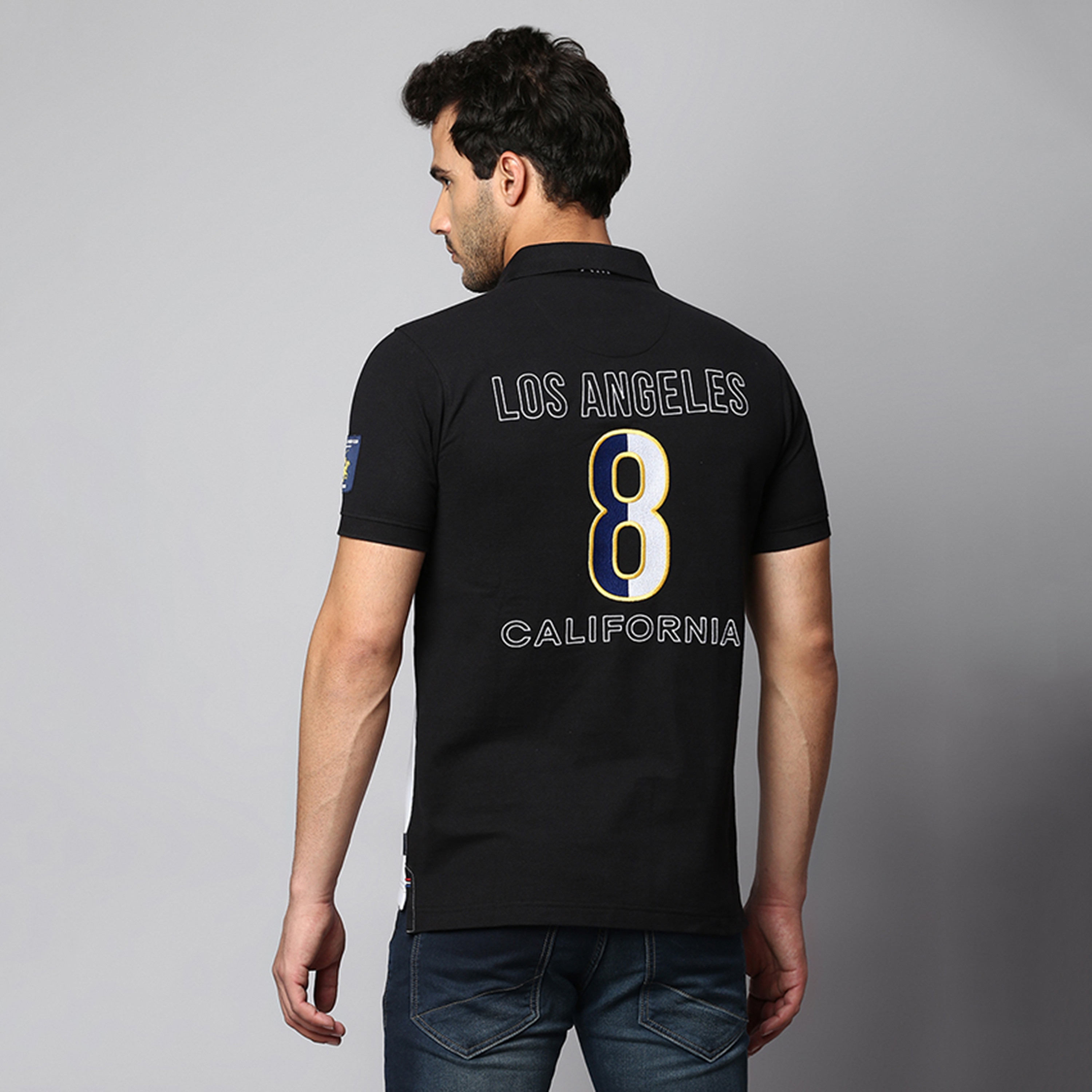 تي شيرت بولو بأكمام قصيرة مع ياقة بلوكد من بيفرلي هيلز بولو كلوب-men-clothing-tshirtsandpolos-polos-image-3