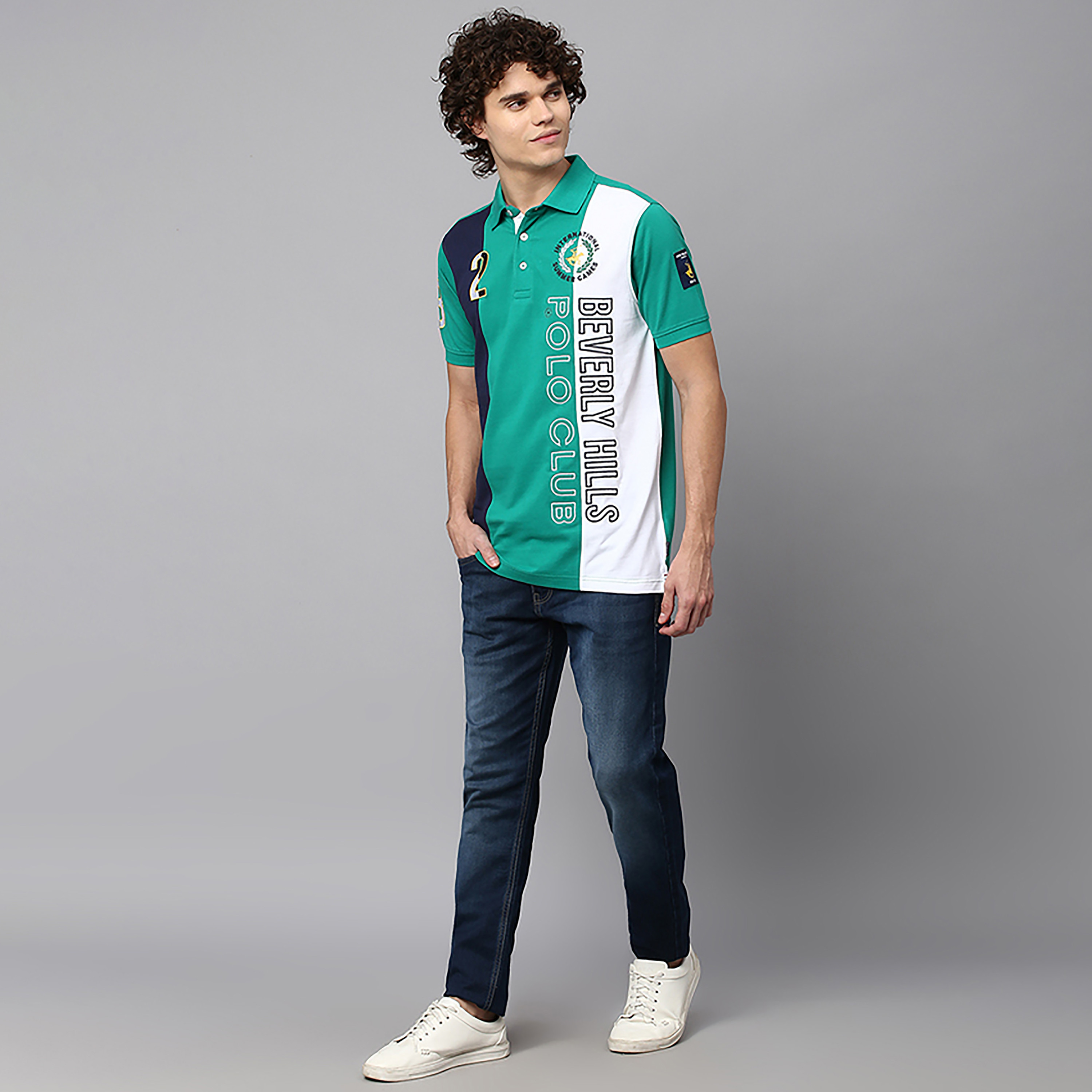 Beverly Hills Polo Club Colour Block Collared Short Sleeves Polo T-Shirt-men-clothing-tshirtsandpolos-polos-image-2