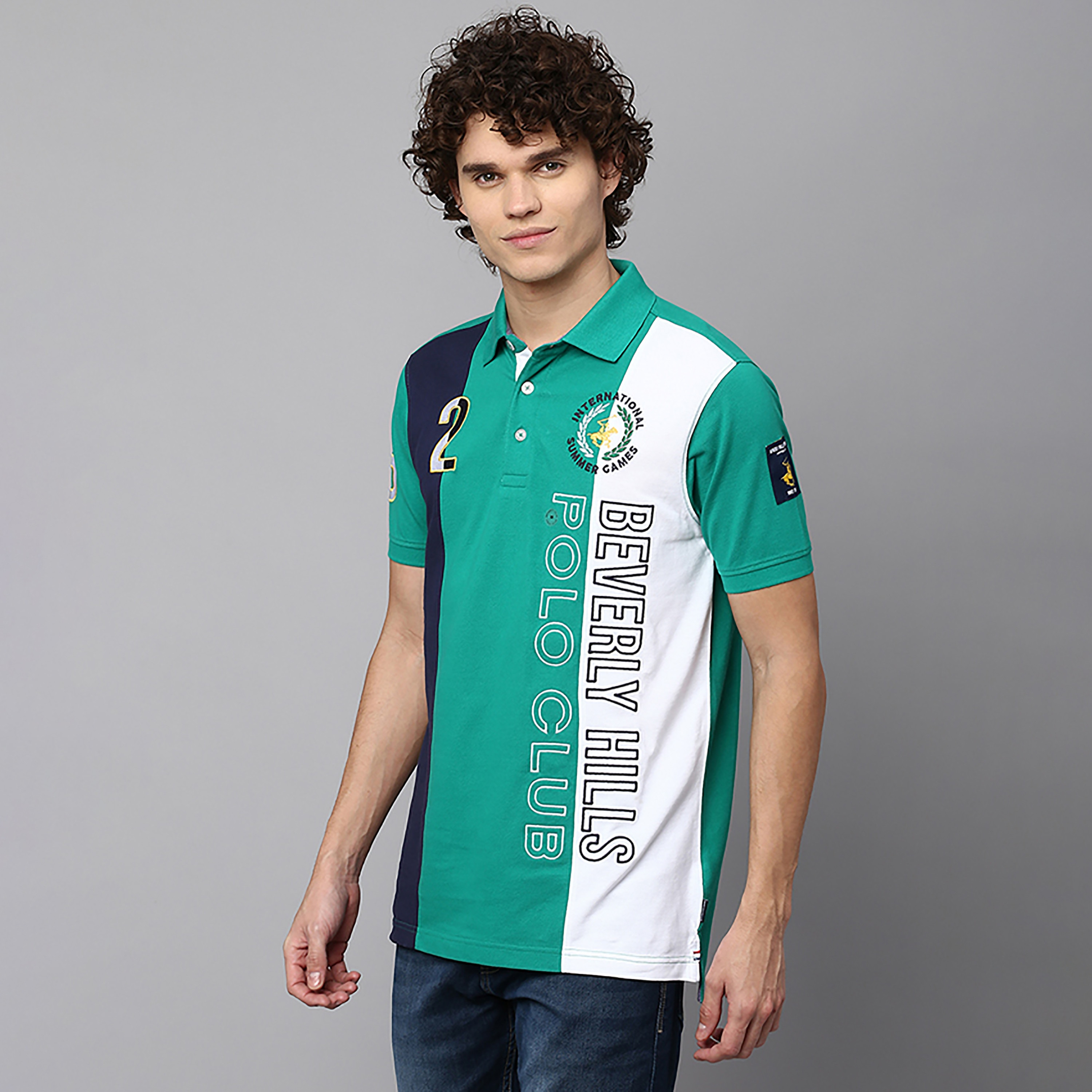 تي شيرت بولو بياقة محجبة اللون بيفرلي هيلز بولو كلوب وأكمام قصيرة-men-clothing-tshirtsandpolos-polos-image-3