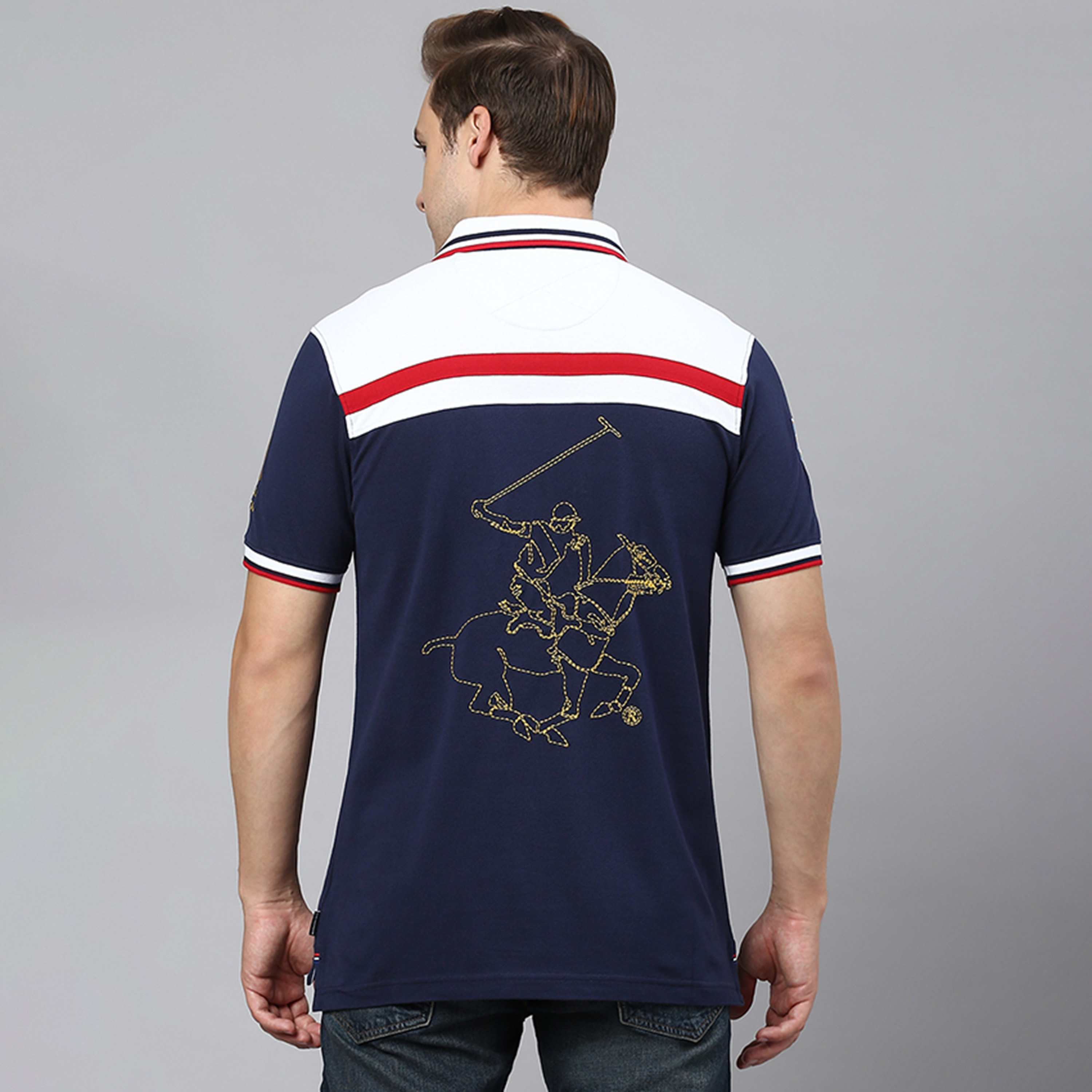 تي شيرت بولو من بيفرلي هيلز بولو كلوب مع قمة مطرزة بياقة وأكمام قصيرة-men-clothing-tshirtsandpolos-polos-image-4