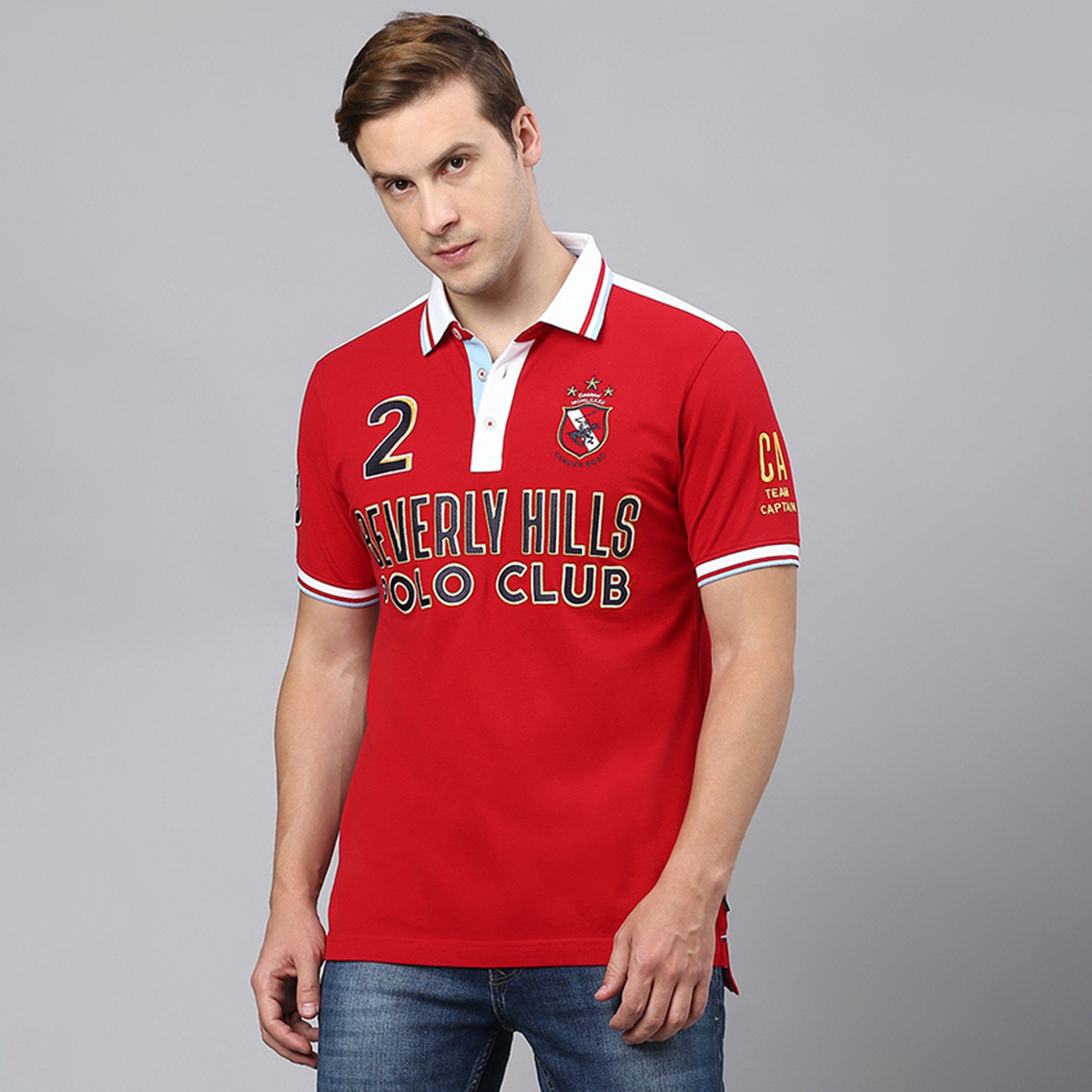 تي شيرت بولو من بيفرلي هيلز بولو كلوب مع قمة مطرزة بياقة وأكمام قصيرة-men-clothing-tshirtsandpolos-polos-image-5
