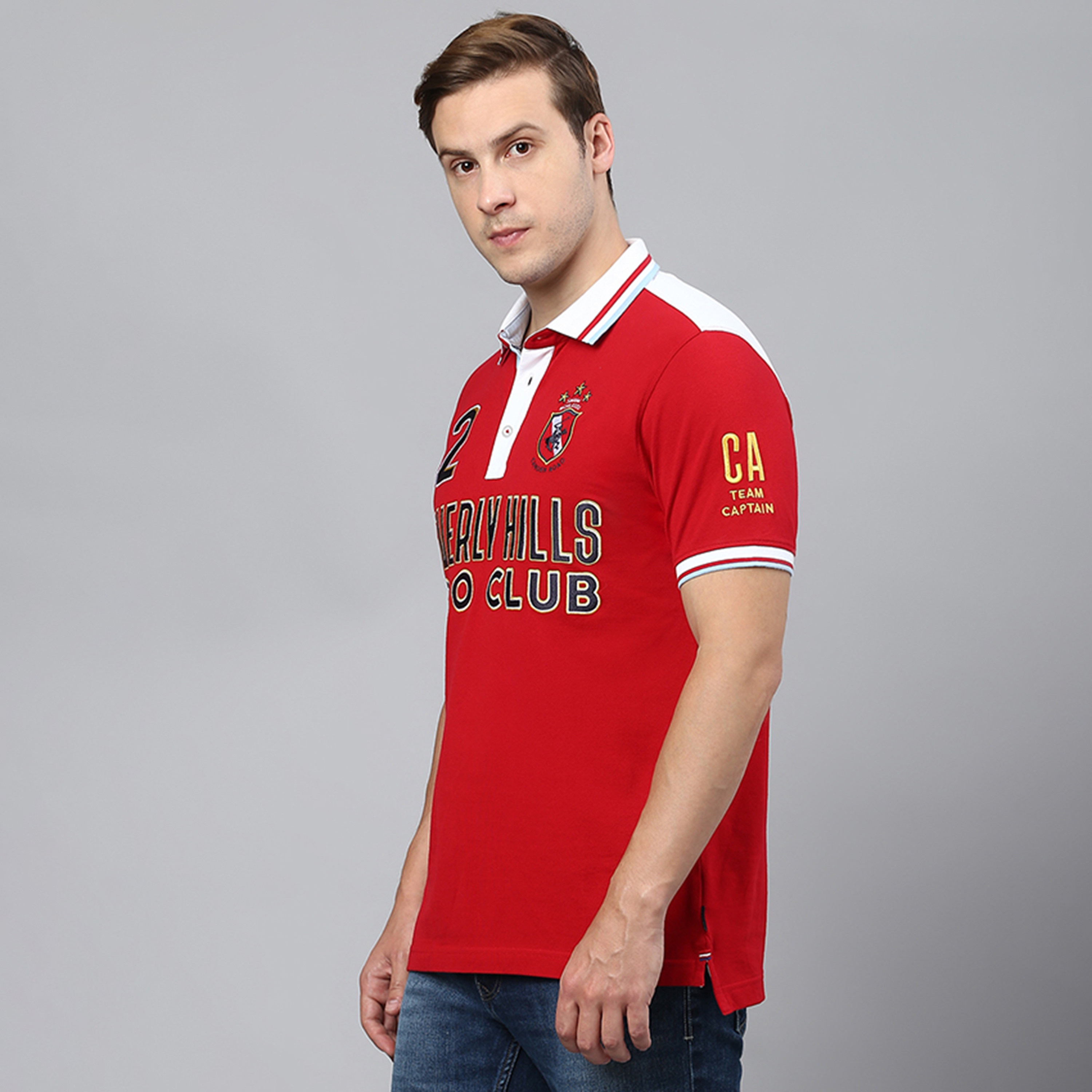 تي شيرت بولو من بيفرلي هيلز بولو كلوب مع قمة مطرزة بياقة وأكمام قصيرة-men-clothing-tshirtsandpolos-polos-image-6