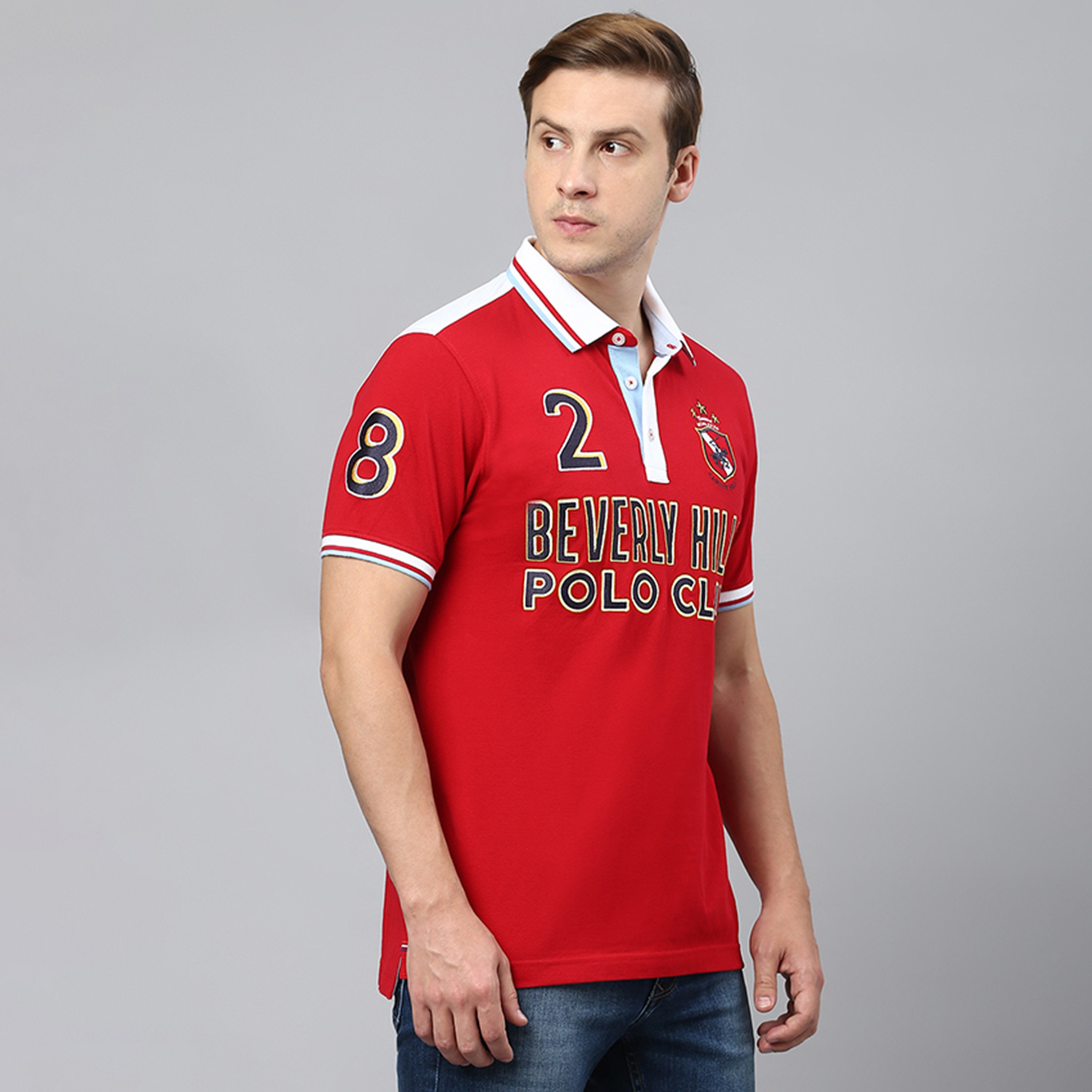 تي شيرت بولو من بيفرلي هيلز بولو كلوب مع قمة مطرزة بياقة وأكمام قصيرة-men-clothing-tshirtsandpolos-polos-image-7