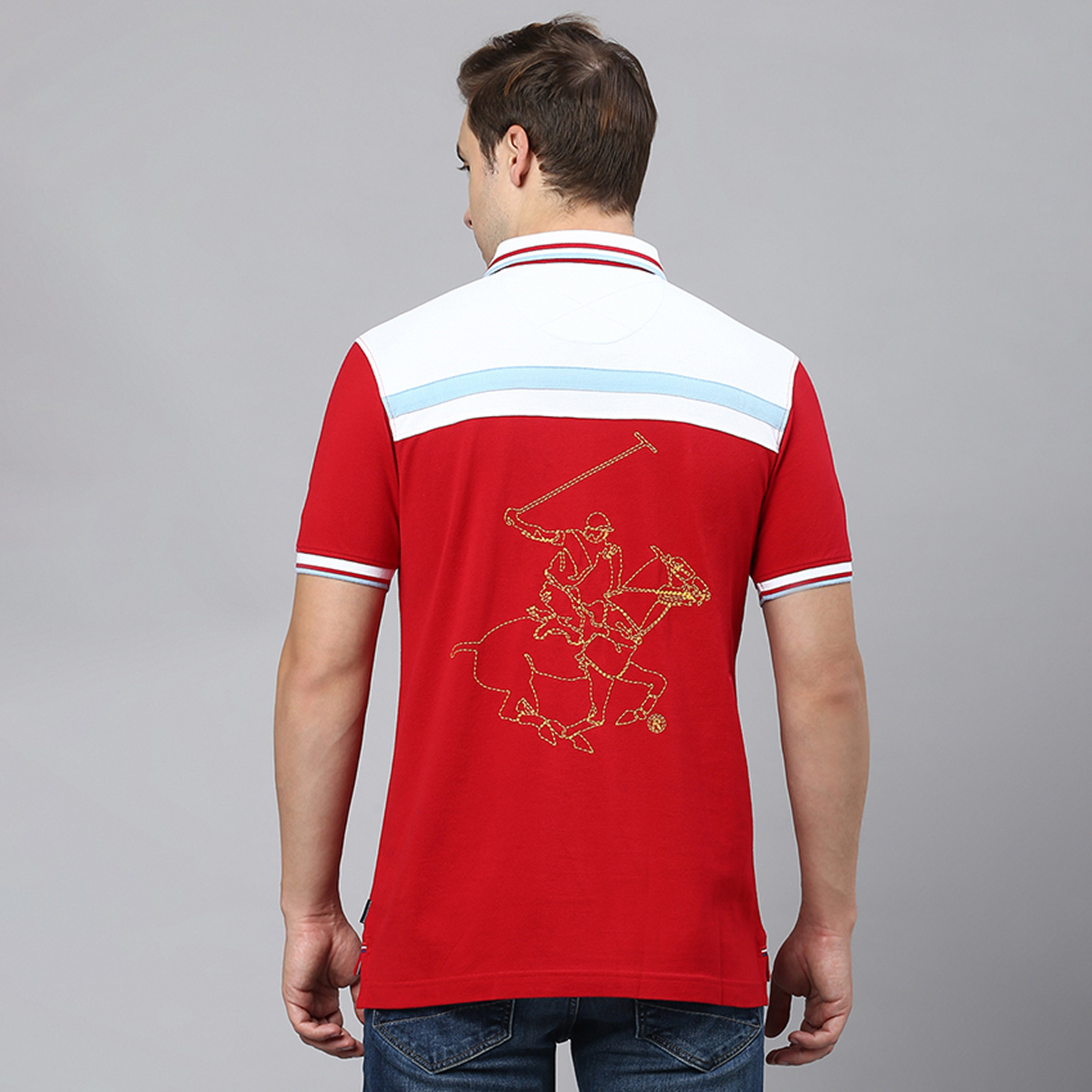 تي شيرت بولو من بيفرلي هيلز بولو كلوب مع قمة مطرزة بياقة وأكمام قصيرة-men-clothing-tshirtsandpolos-polos-image-8
