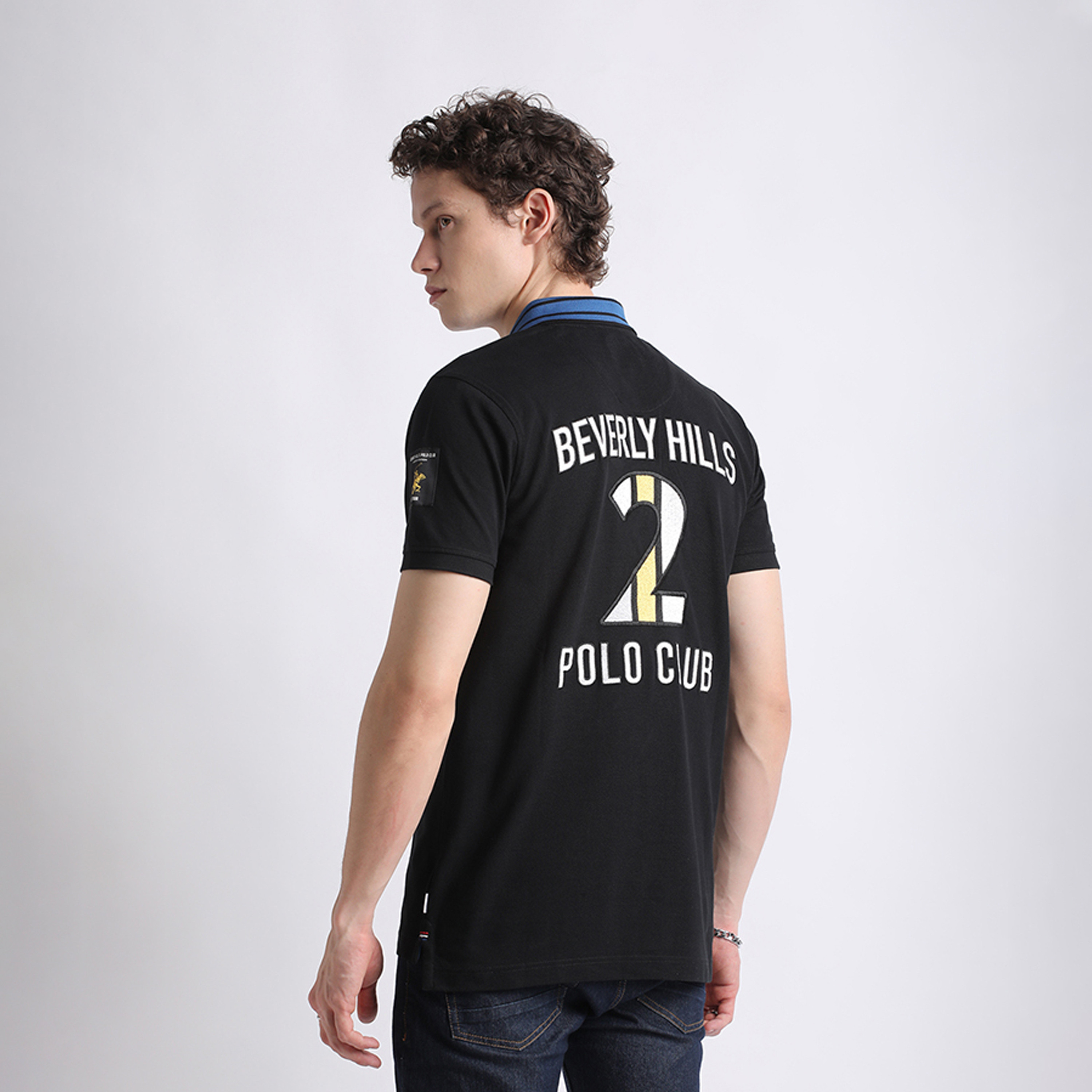 بيفرلي هيلز كلوب-  تي شيرت بولو بأكمام قصيرة للرجال مع شعار مطرز-men-clothing-tshirtsandpolos-polos-image-4