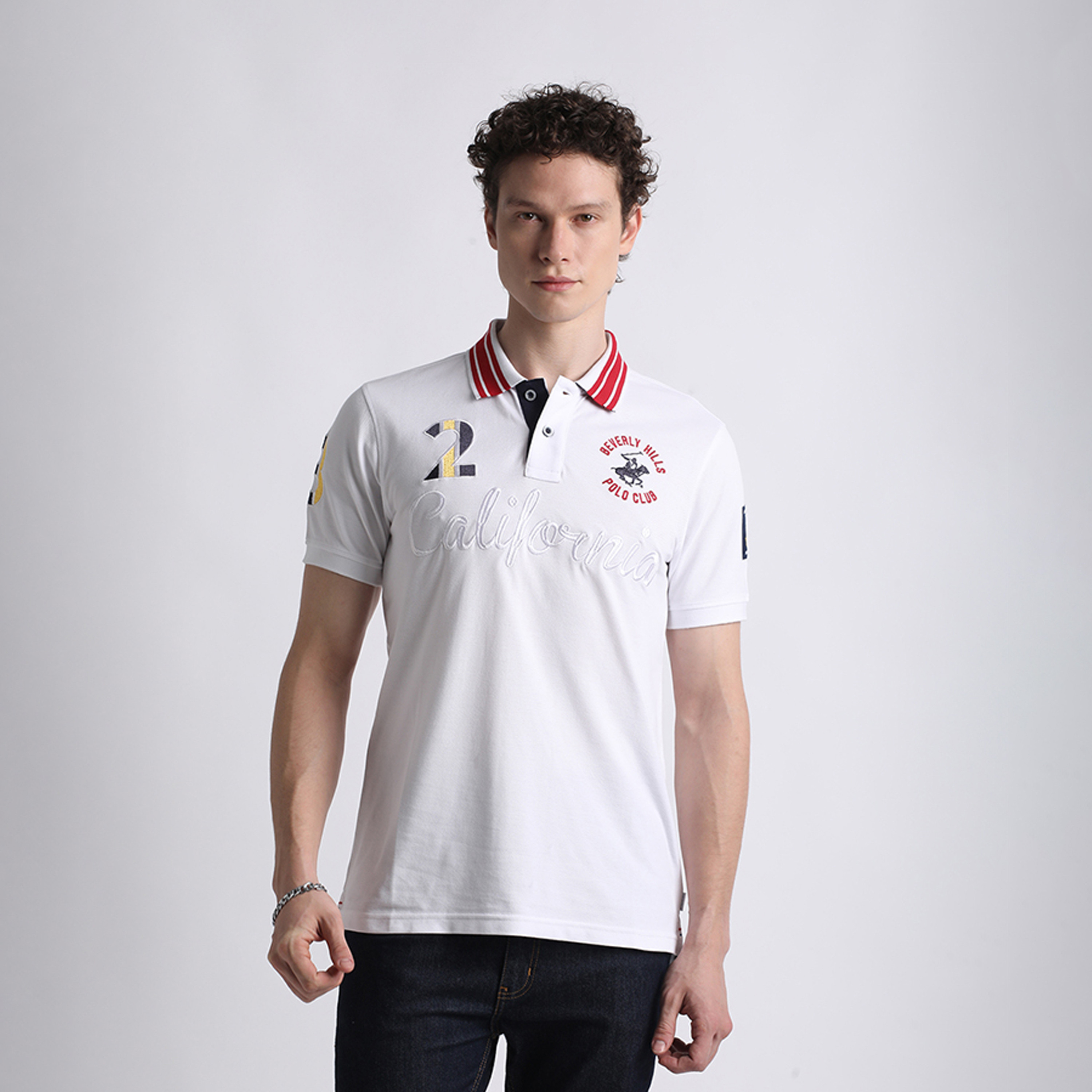 بيفرلي هيلز كلوب-  تي شيرت بولو بأكمام قصيرة للرجال مع شعار مطرز-men-clothing-tshirtsandpolos-polos-image-5