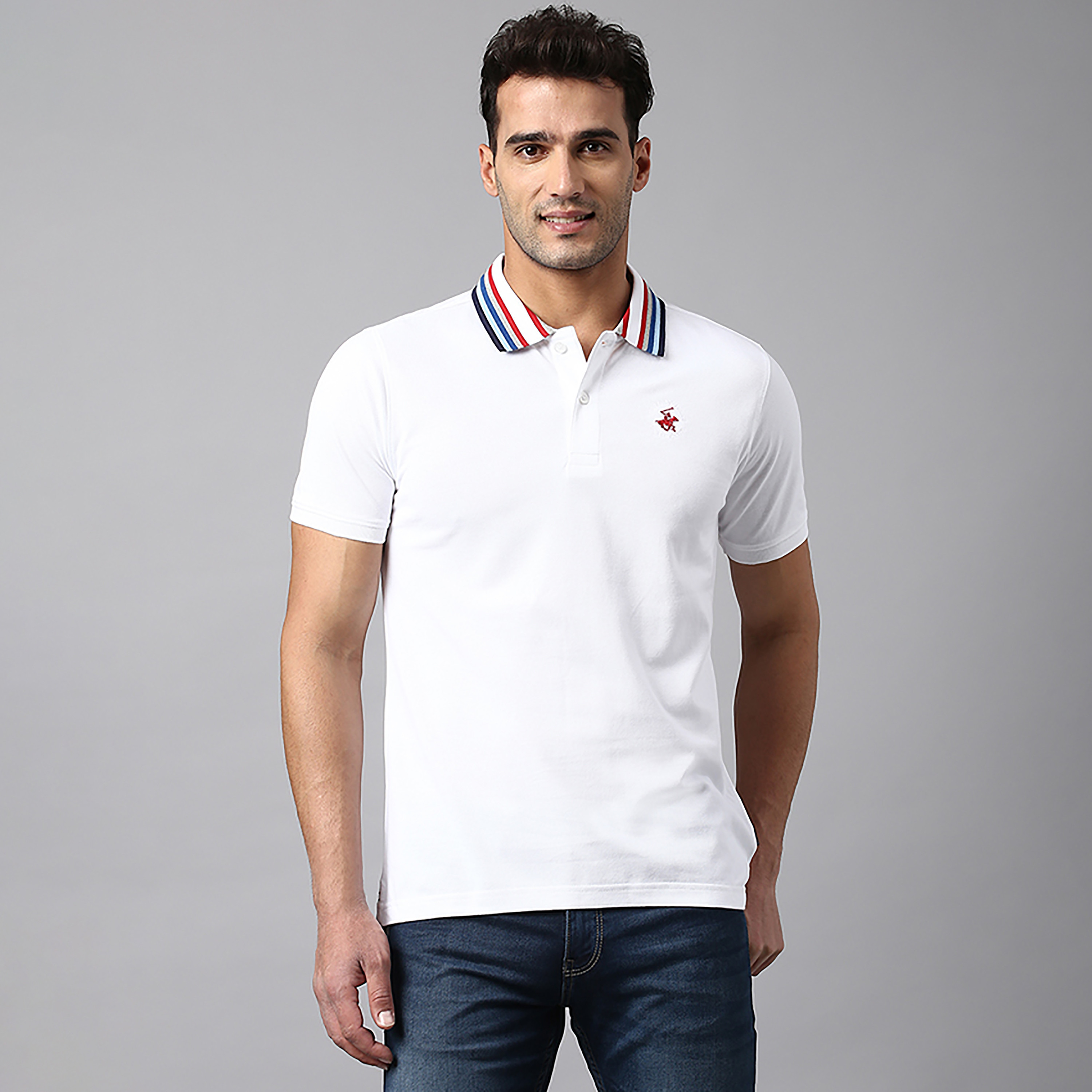 Beverly Hills Polo Club Logo Collared Short Sleeves Polo T-Shirt-men-clothing-tshirtsandpolos-polos-image-1