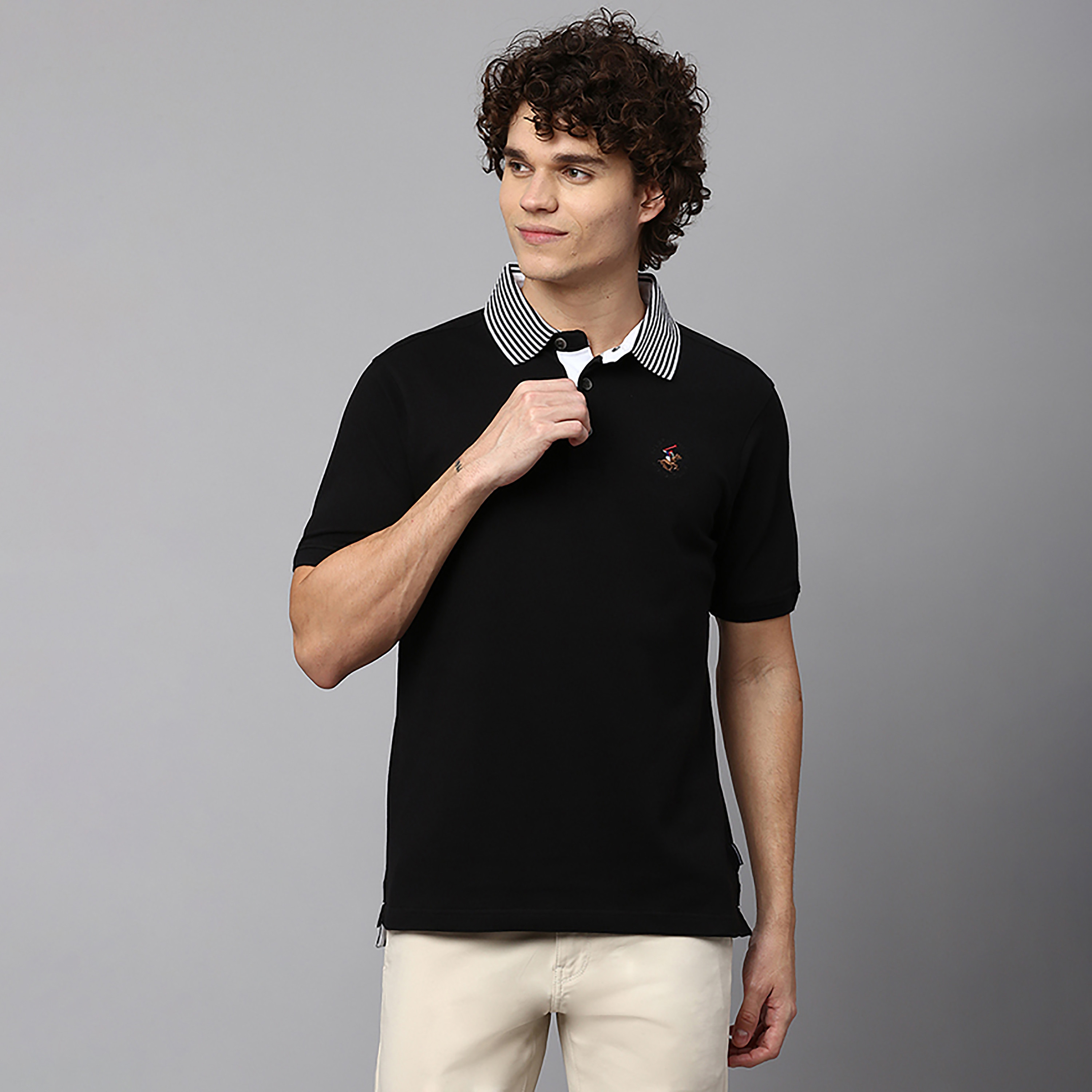 Beverly Hills Polo Club Plain Collared Short Sleeves Polo T-Shirt-men-clothing-tshirtsandpolos-polos-image-1