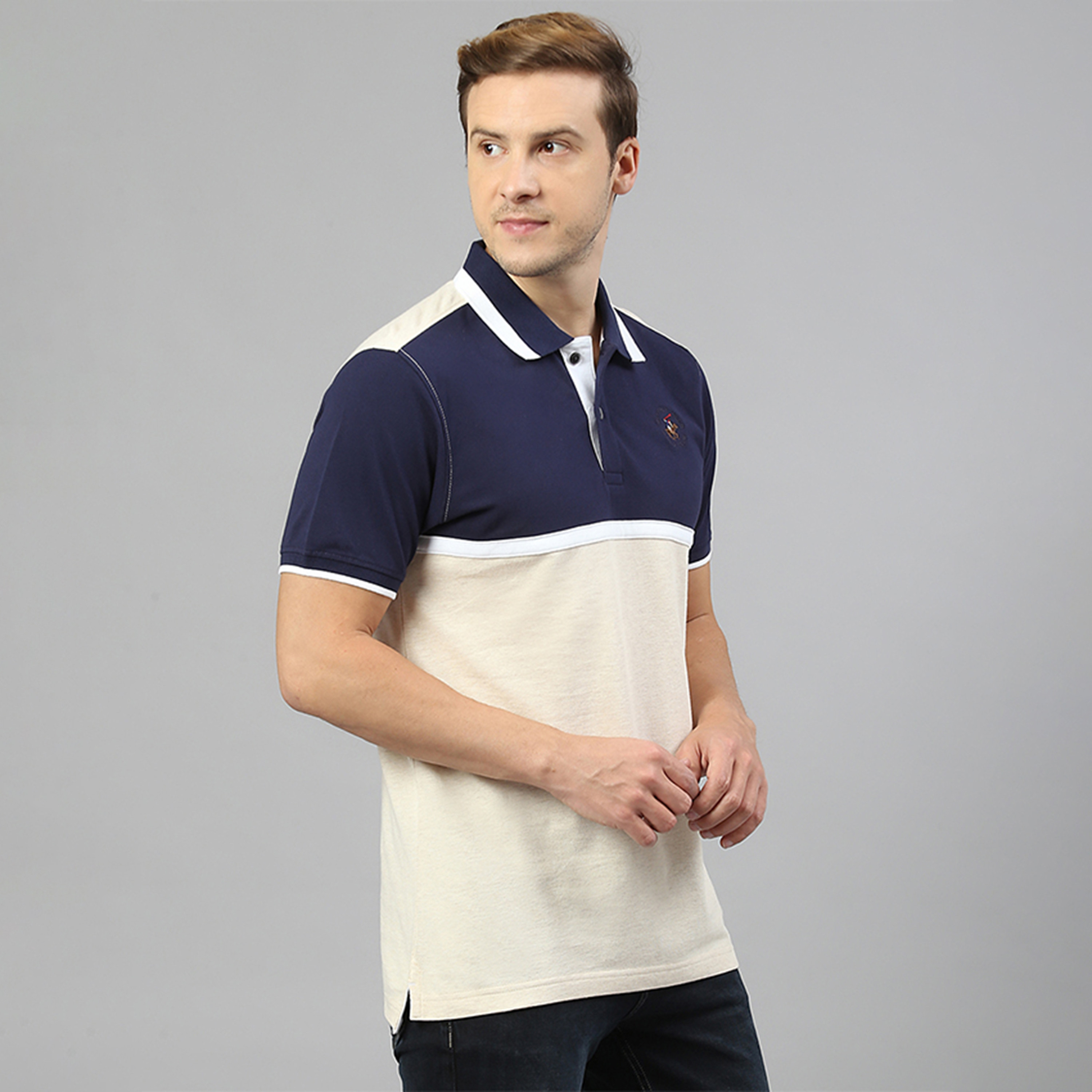 تي شيرت بولو من بيفرلي هيلز بولو كلوب بياقة وأكمام قصيرة مع كولور بلوكد-men-clothing-tshirtsandpolos-polos-image-3