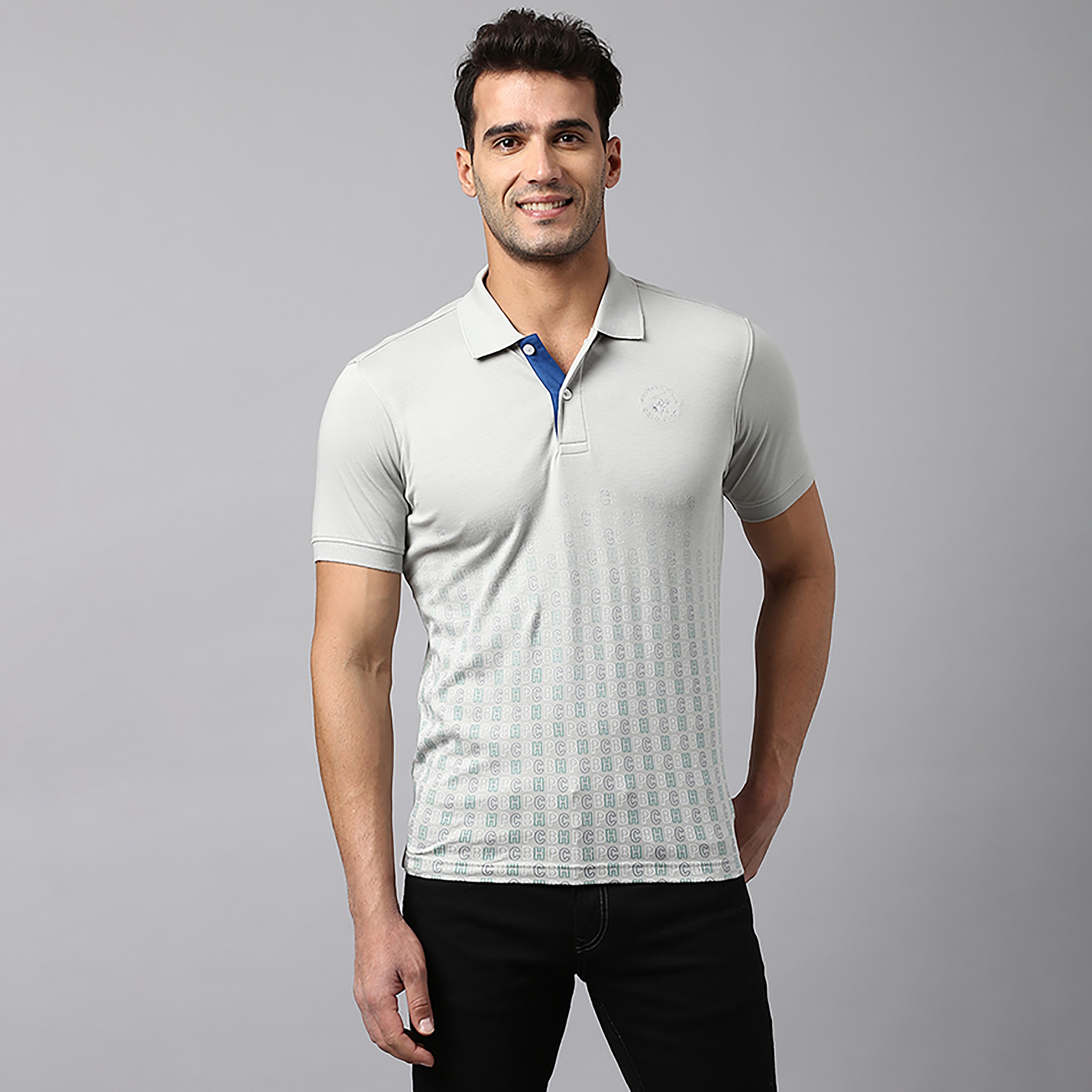 Beverly Hills Polo Club Printed Collared Short Sleeves Polo T-Shirt-men-clothing-tshirtsandpolos-polos-image-1