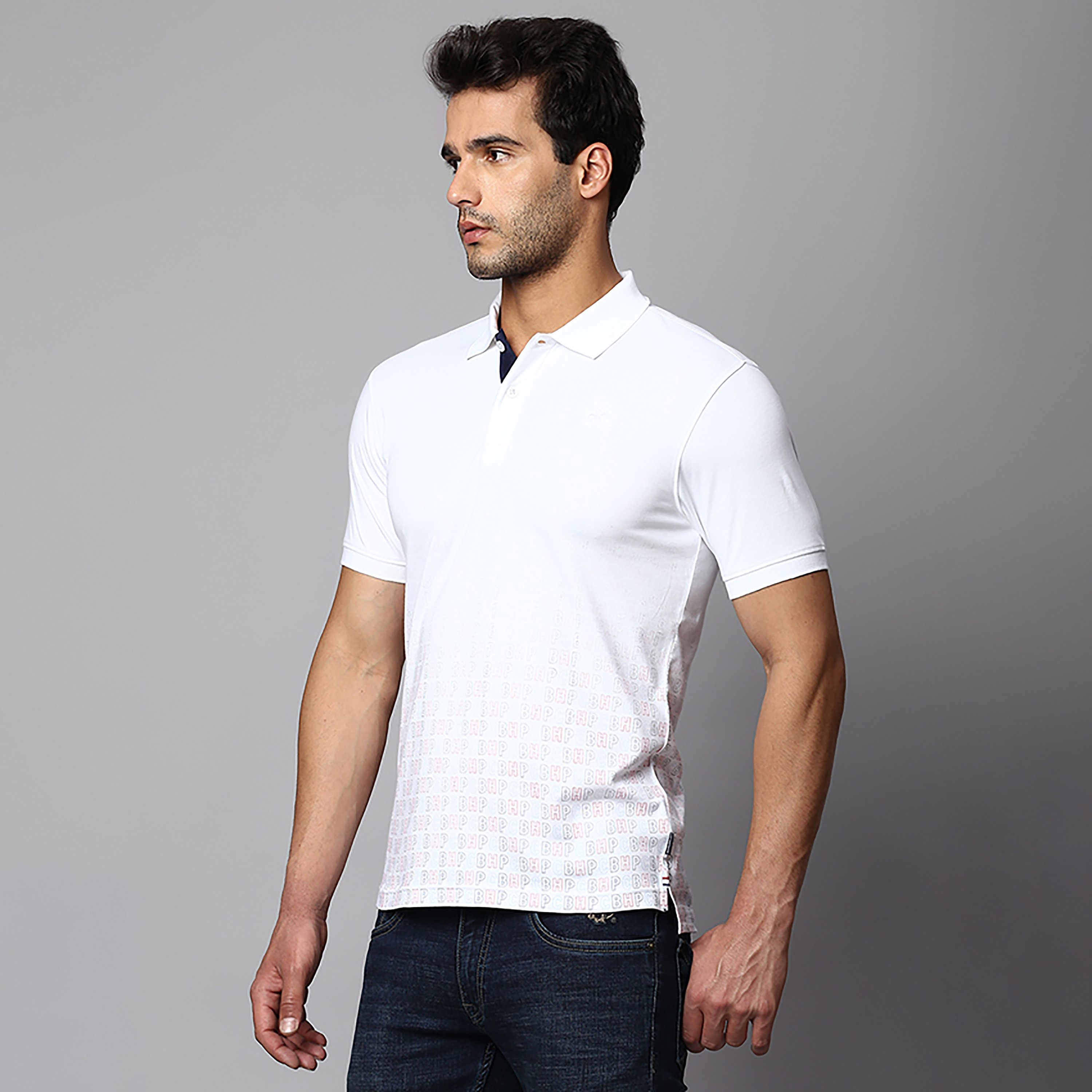 تي شيرت بولو بياقة مطبوعة وأكمام قصيرة من بيفرلي هيلز بولو كلوب-men-clothing-tshirtsandpolos-polos-image-6