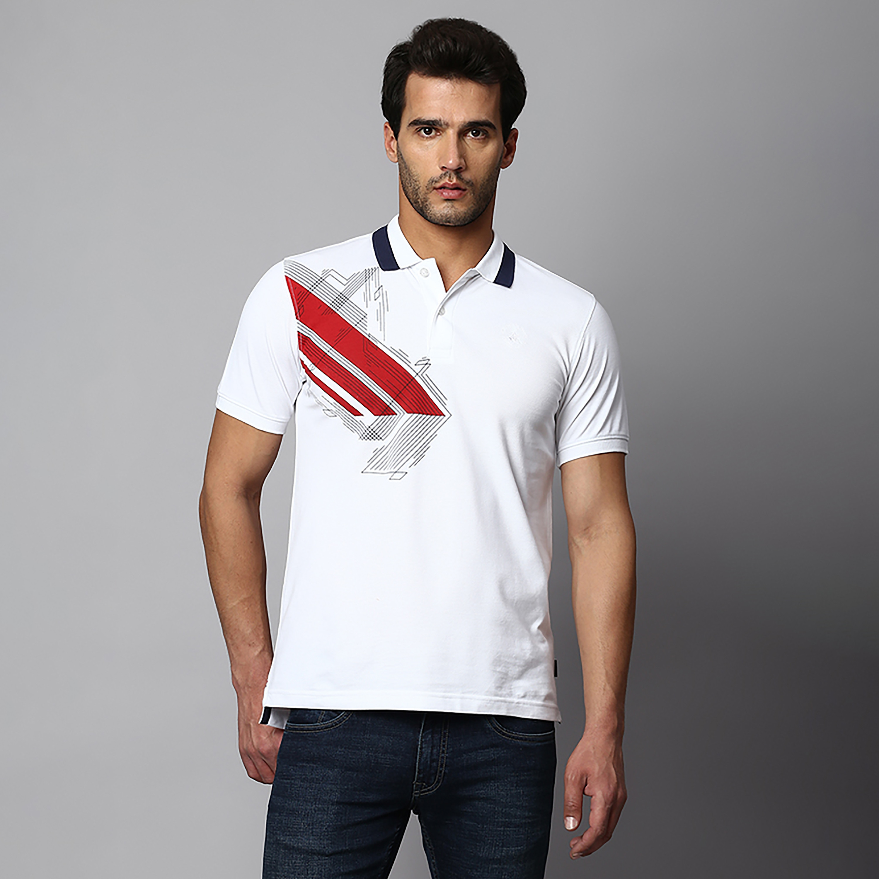 Beverly Hills Polo Club Printed Collared Short Sleeves Polo T-Shirt-men-clothing-tshirtsandpolos-polos-image-1