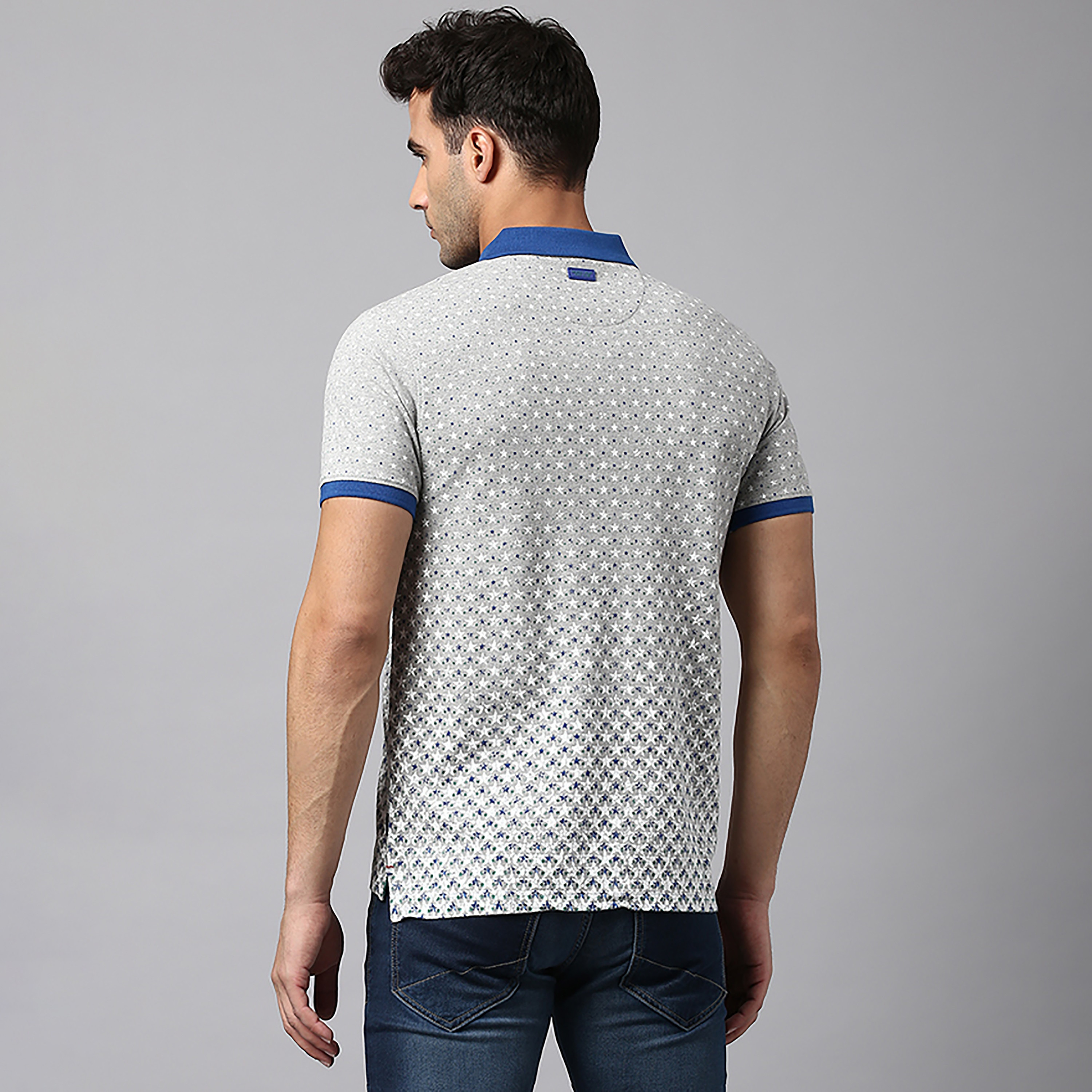 تي شيرت بولو بياقة مطبوعة بالمربعات وأكمام قصيرة من بيفرلي هيلز بولو كلوب-men-clothing-tshirtsandpolos-polos-image-4