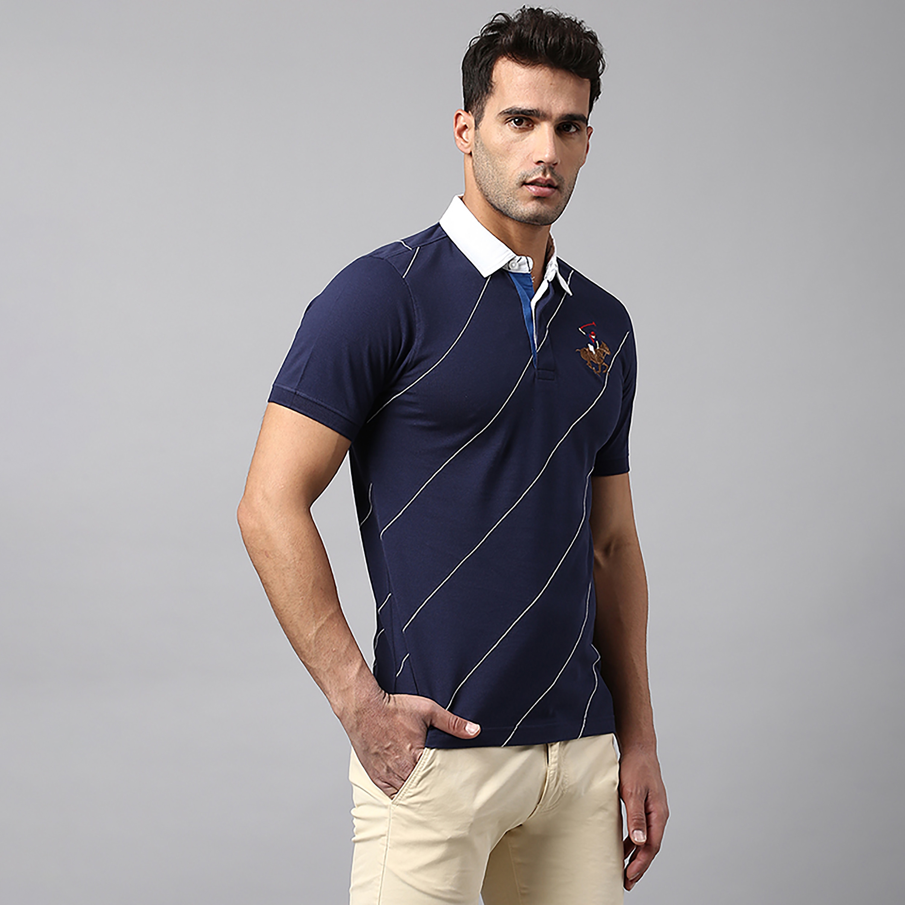 Beverly Hills Polo Club Stripes Collared Short Sleeves Polo T-Shirt-men-clothing-tshirtsandpolos-polos-image-3
