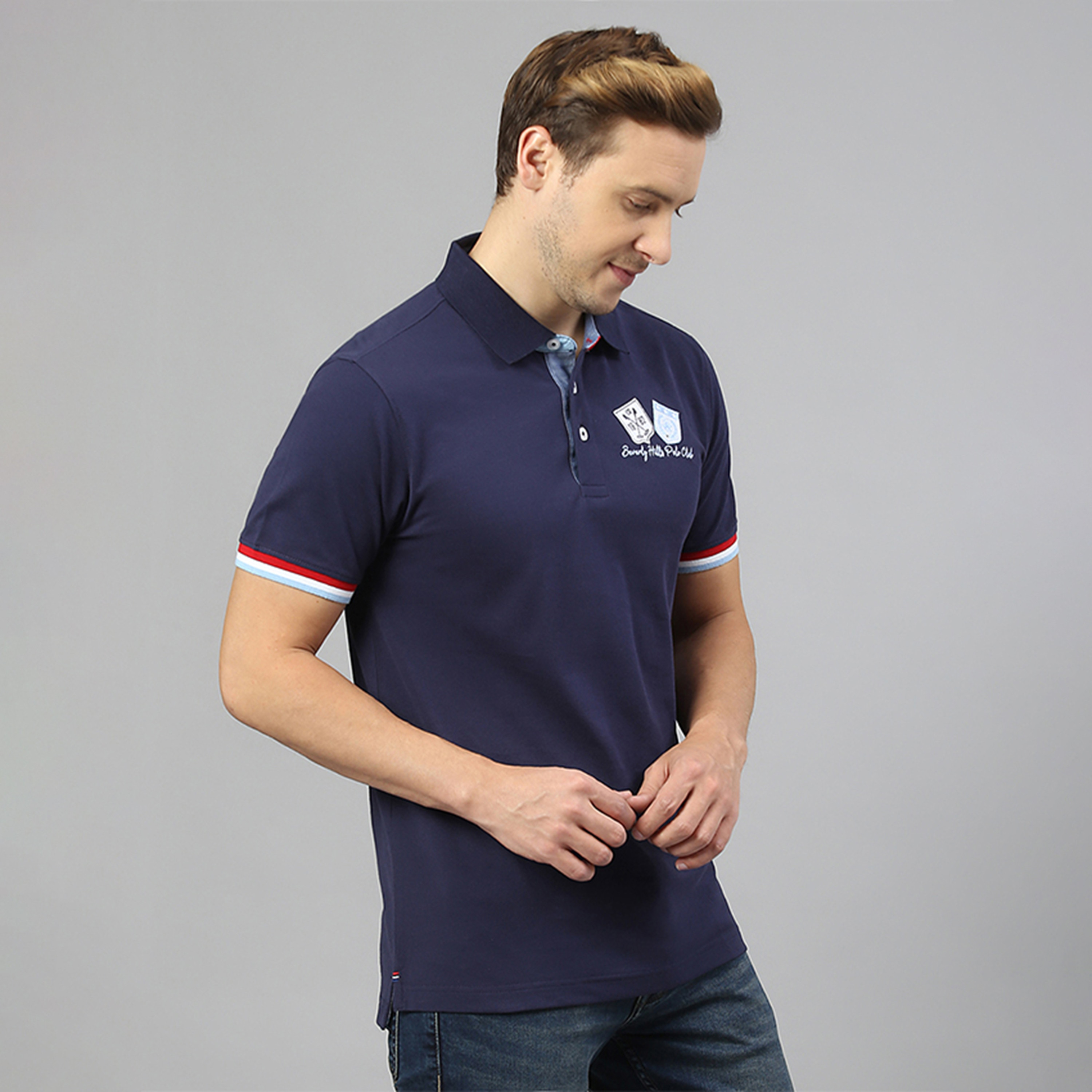 Beverly Hills Polo Club Applique Collared Short Sleeves Polo T-Shirt-men-clothing-tshirtsandpolos-polos-image-3