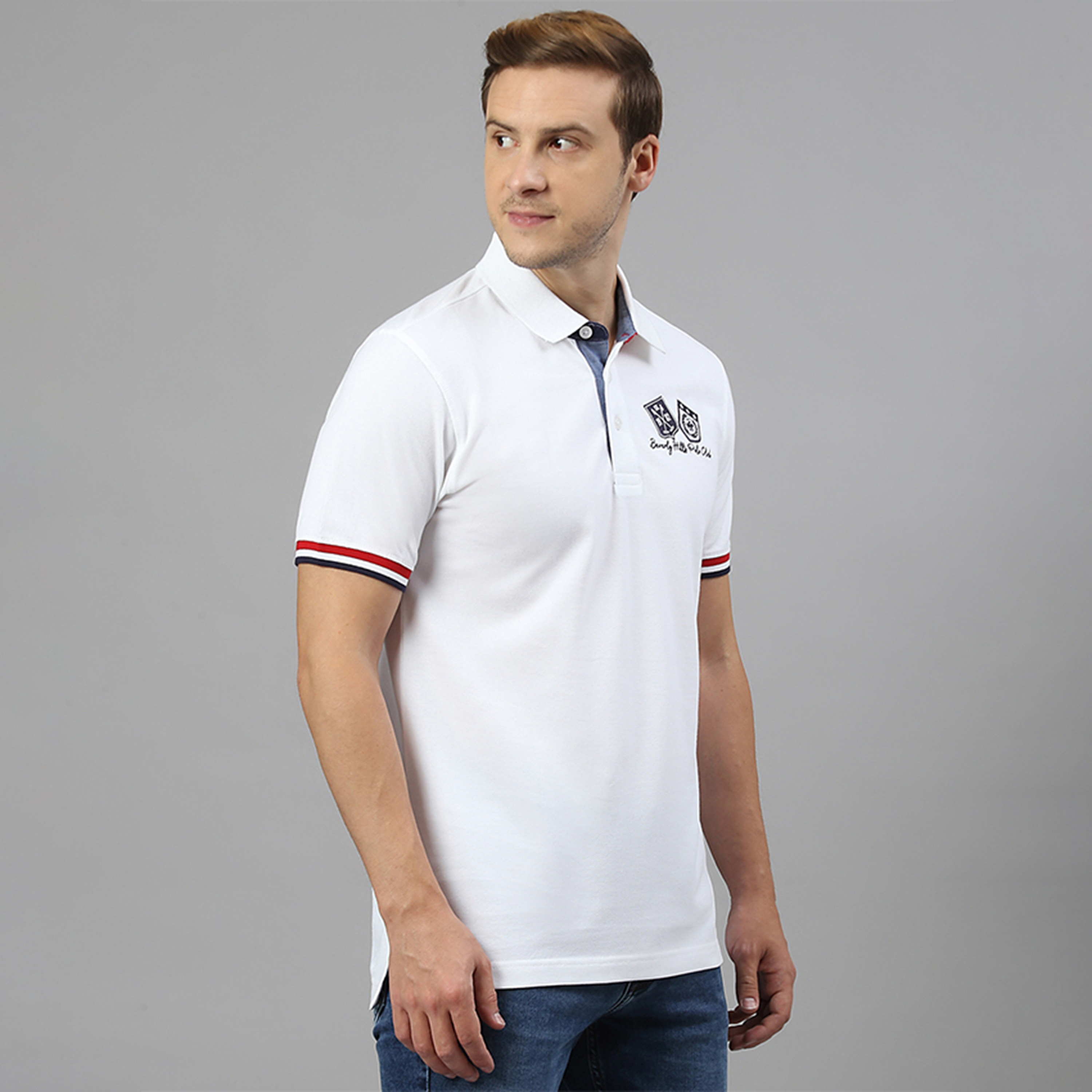 تي شيرت بولو من بيفرلي هيلز بولو كلوب مع مزخرفة بياقة وأكمام قصيرة-men-clothing-tshirtsandpolos-polos-image-7
