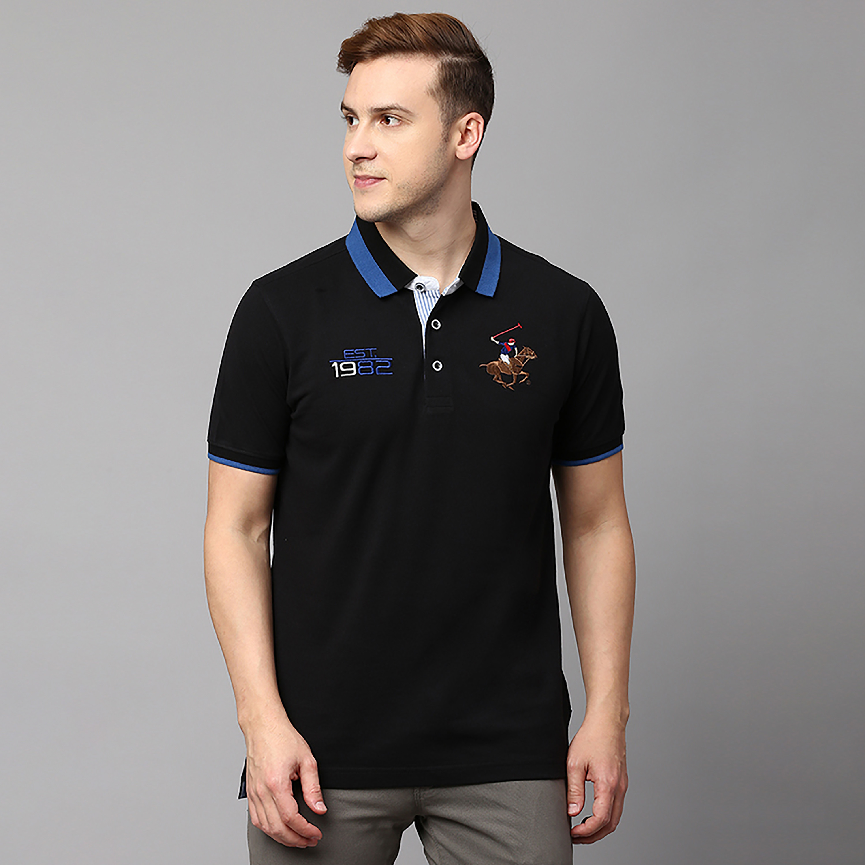 Beverly Hills Polo Club Logo Collared Short Sleeves Polo T-Shirt-men-clothing-tshirtsandpolos-polos-image-1