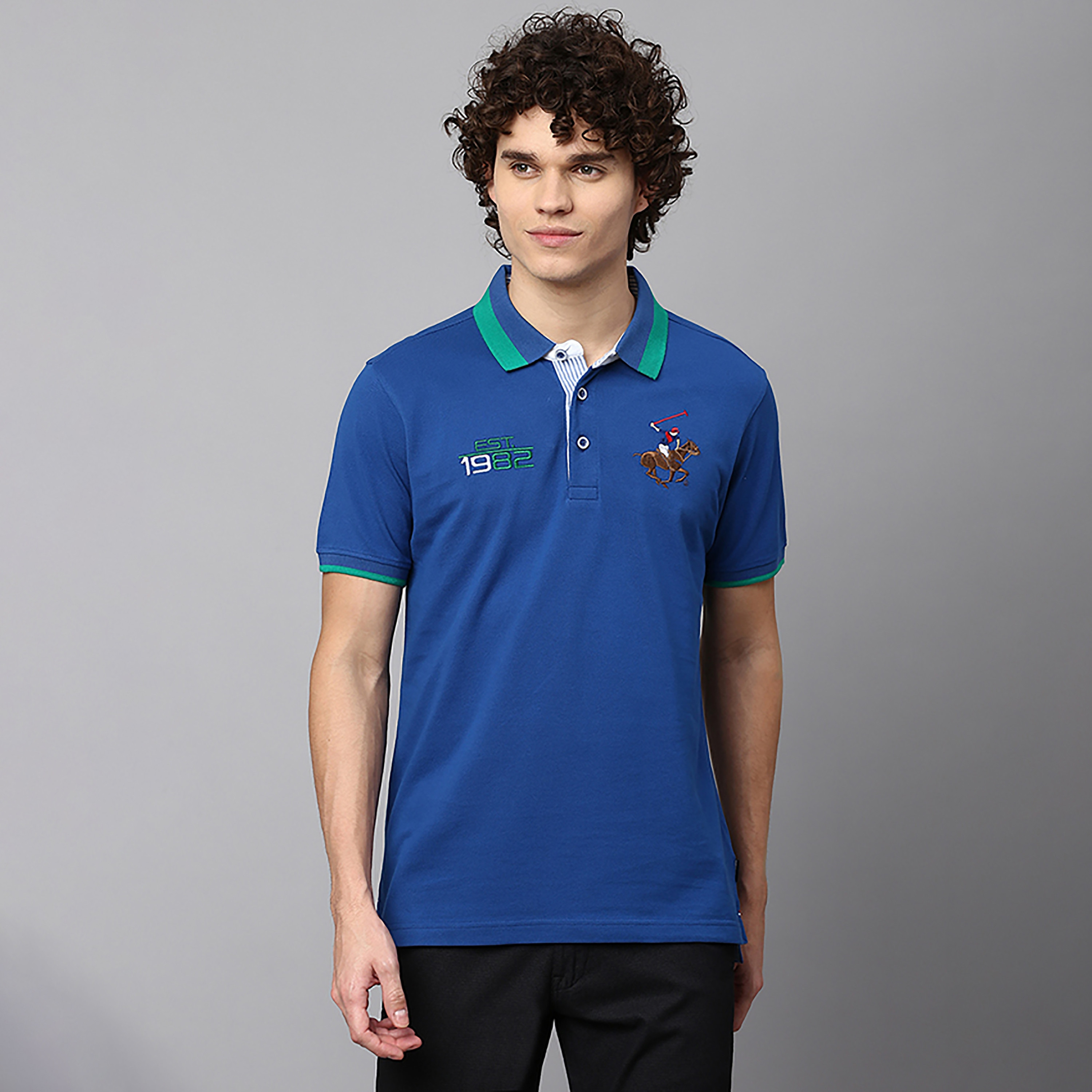 Beverly Hills Polo Club Logo Collared Short Sleeves Polo T-Shirt-men-clothing-tshirtsandpolos-polos-image-1