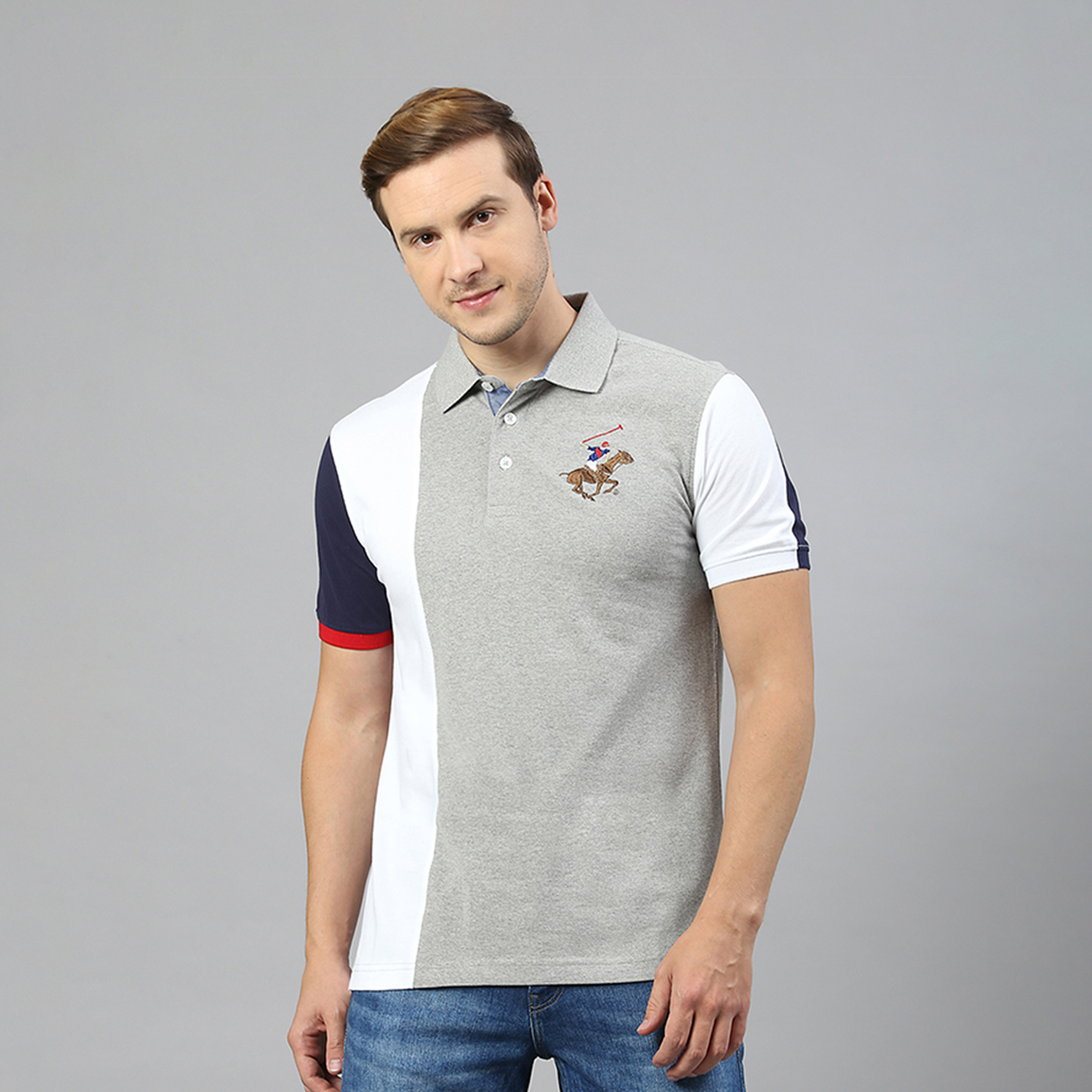 بيفرلي هيلز بولو كلوب- تي شيرت بولو رجالي بياقة دائرية أكمام قصيرة-men-clothing-tshirtsandpolos-polos-image-1