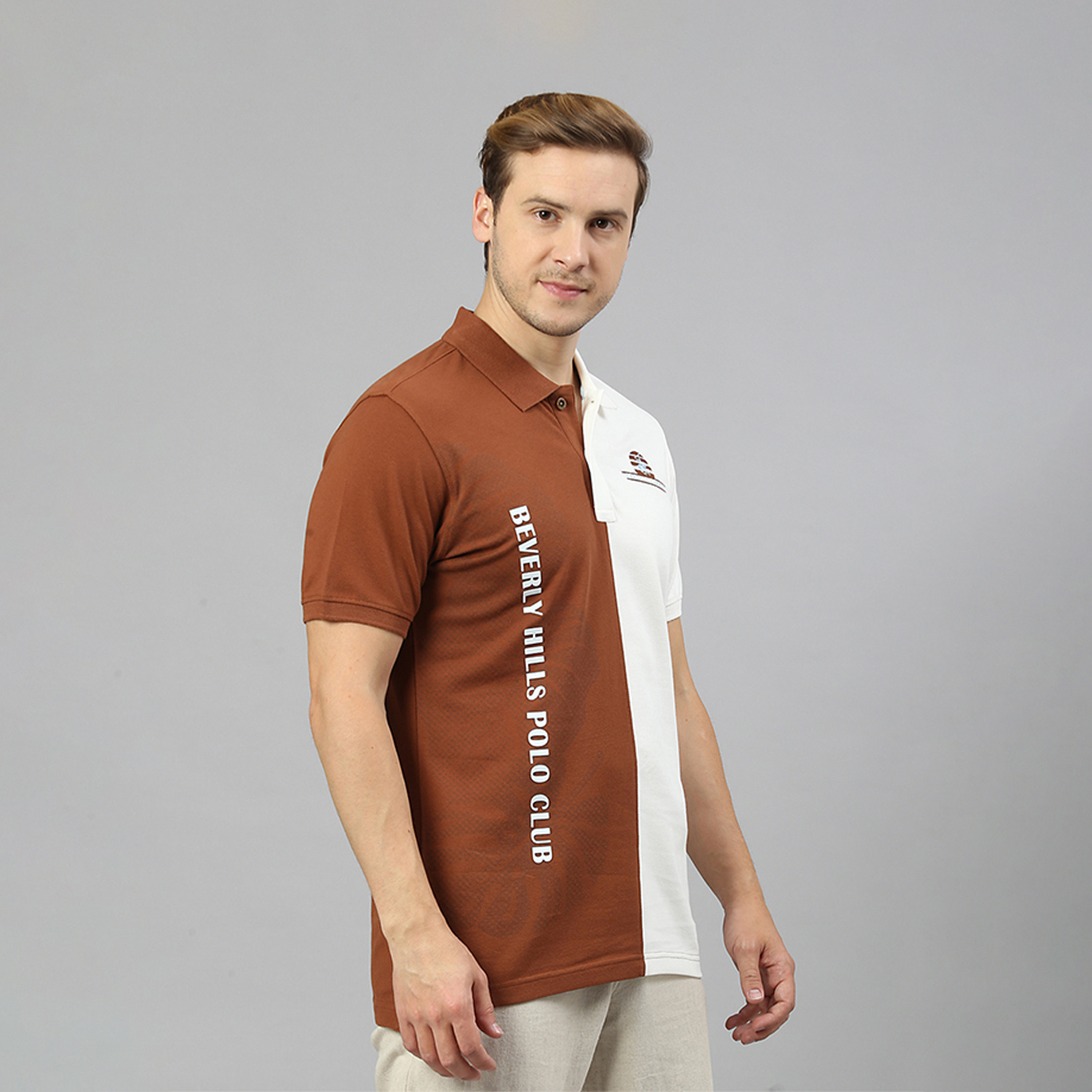 Beverly Hills Polo Club Color Block Collared Short Sleeve Polo T-shirt-men-clothing-tshirtsandpolos-polos-image-3