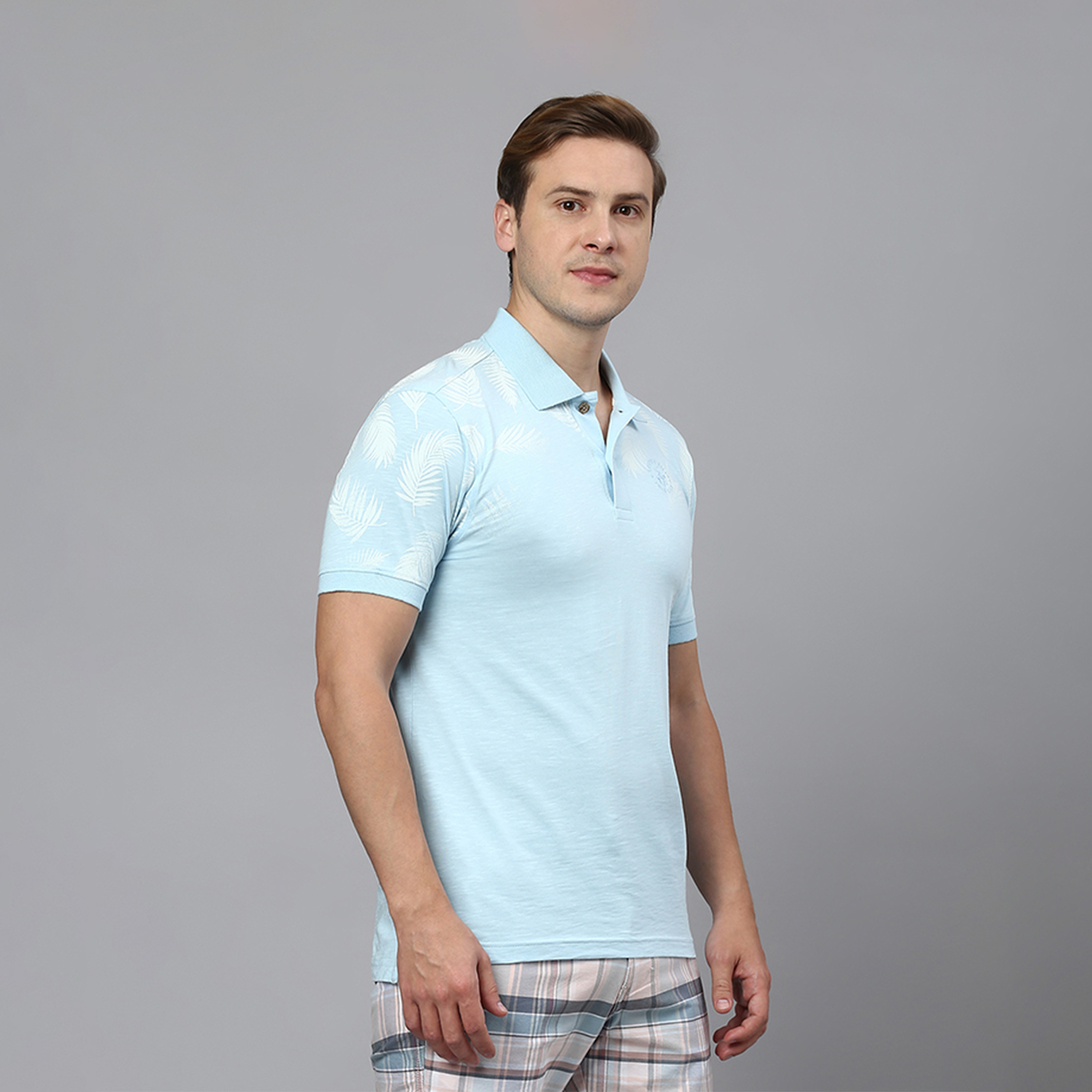 Beverly Hills Polo Club Printed Collared Short Sleeve Polo T-shirt-men-clothing-tshirtsandpolos-polos-image-3