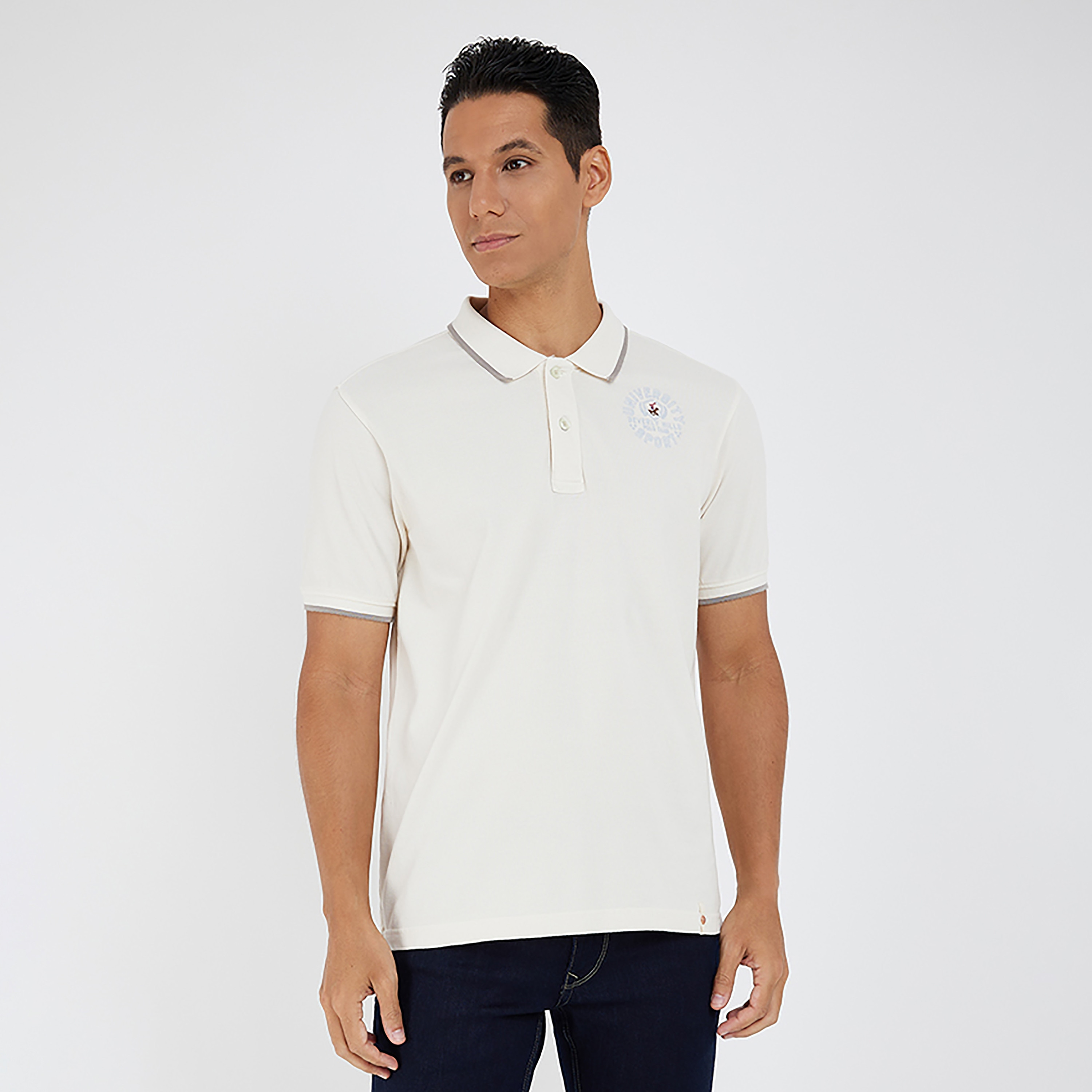 Beverly Hills Polo Club Logo Collared Short Sleeves Polo T-Shirt-men-clothing-tshirtsandpolos-polos-image-1