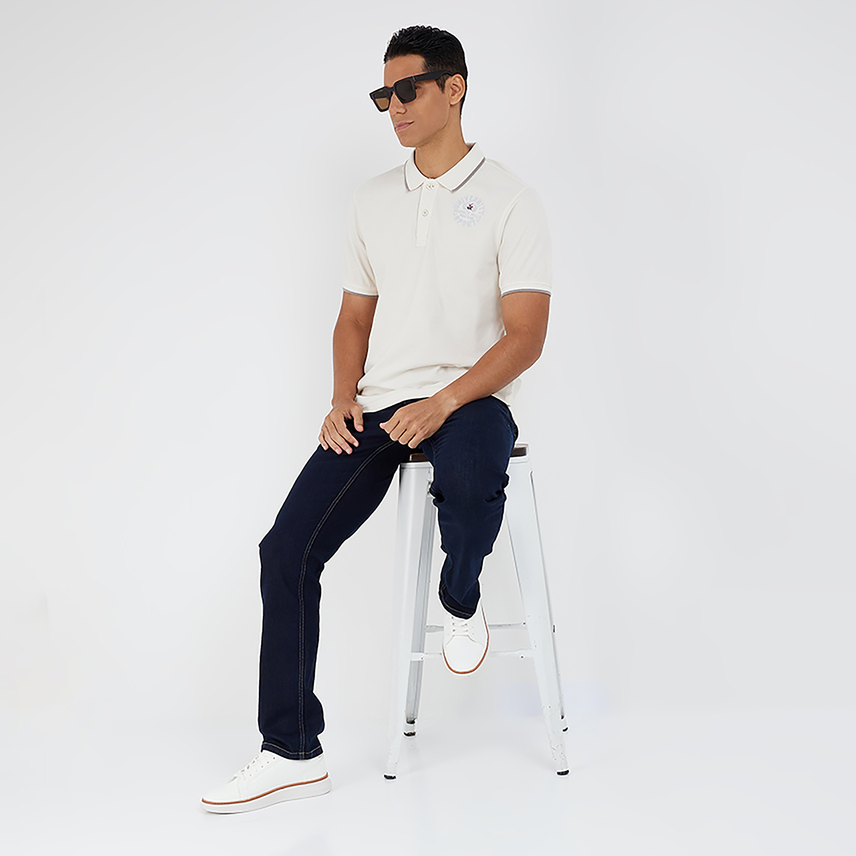 Beverly Hills Polo Club Logo Collared Short Sleeves Polo T-Shirt-men-clothing-tshirtsandpolos-polos-image-2