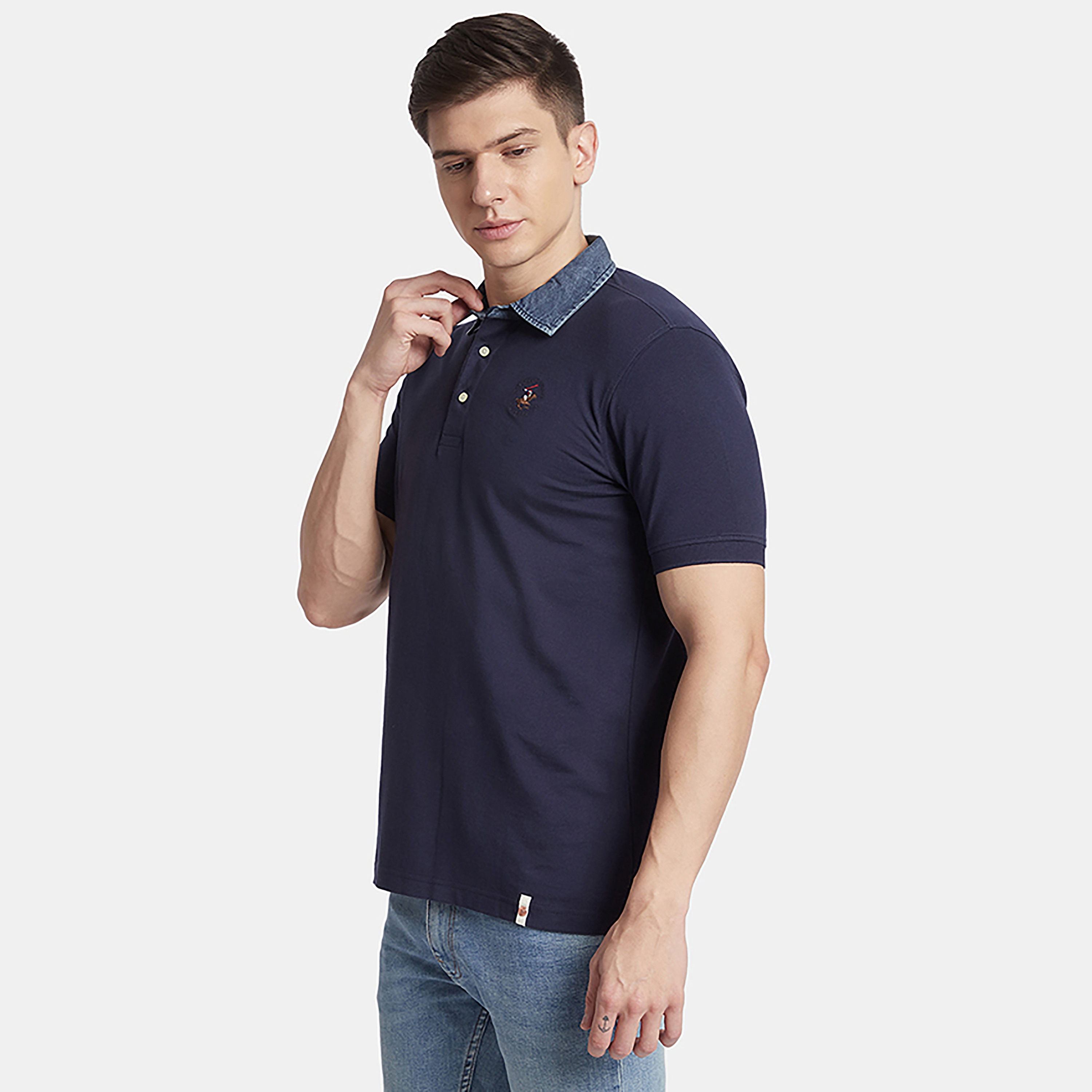 تي شيرت بولو من بيفرلي هيلز بولو كلوب بياقة وأكمام قصيرة مع شعار-men-clothing-tshirtsandpolos-polos-image-3