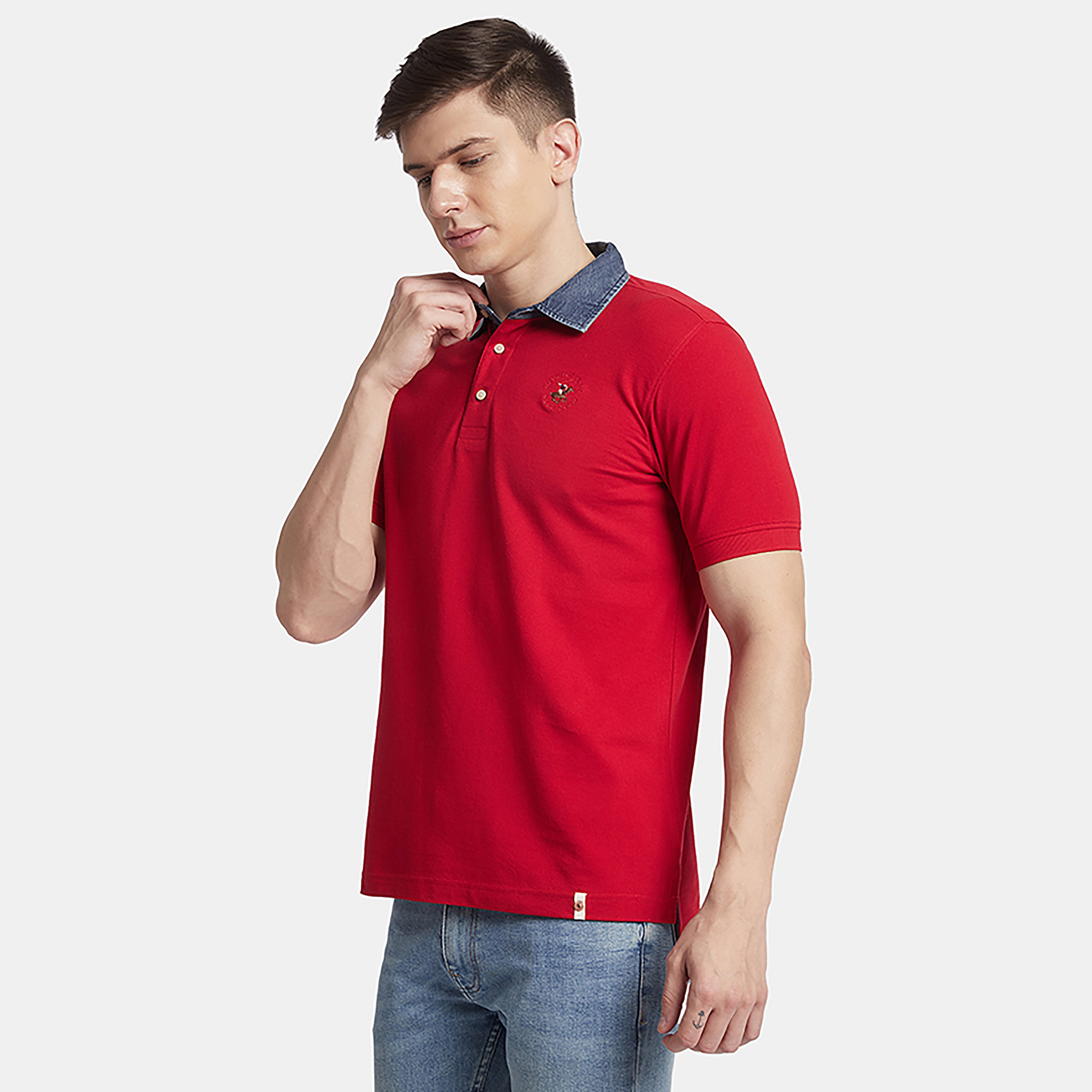تي شيرت بولو من بيفرلي هيلز بولو كلوب بياقة وأكمام قصيرة مع شعار-men-clothing-tshirtsandpolos-polos-image-7