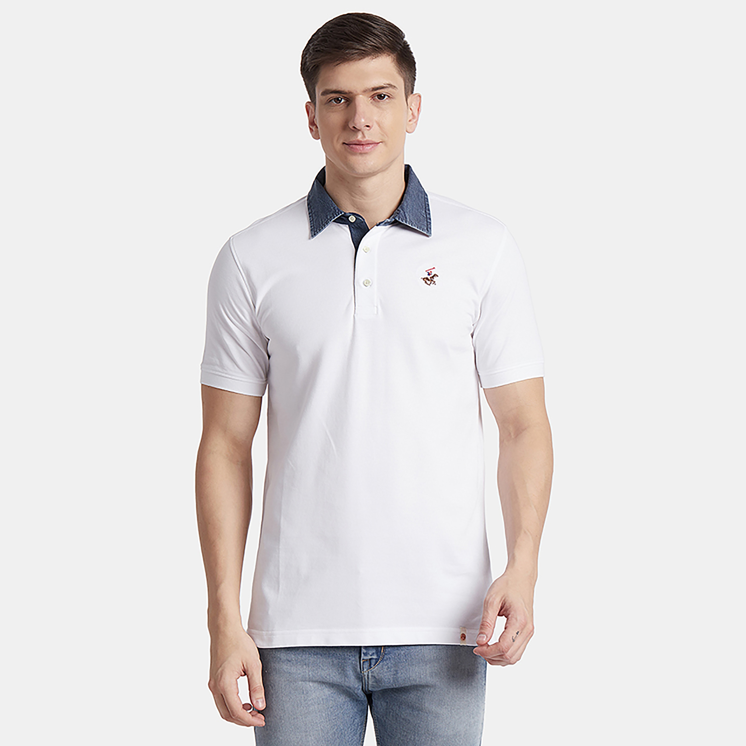 تي شيرت بولو من بيفرلي هيلز بولو كلوب بياقة وأكمام قصيرة مع شعار-men-clothing-tshirtsandpolos-polos-image-9