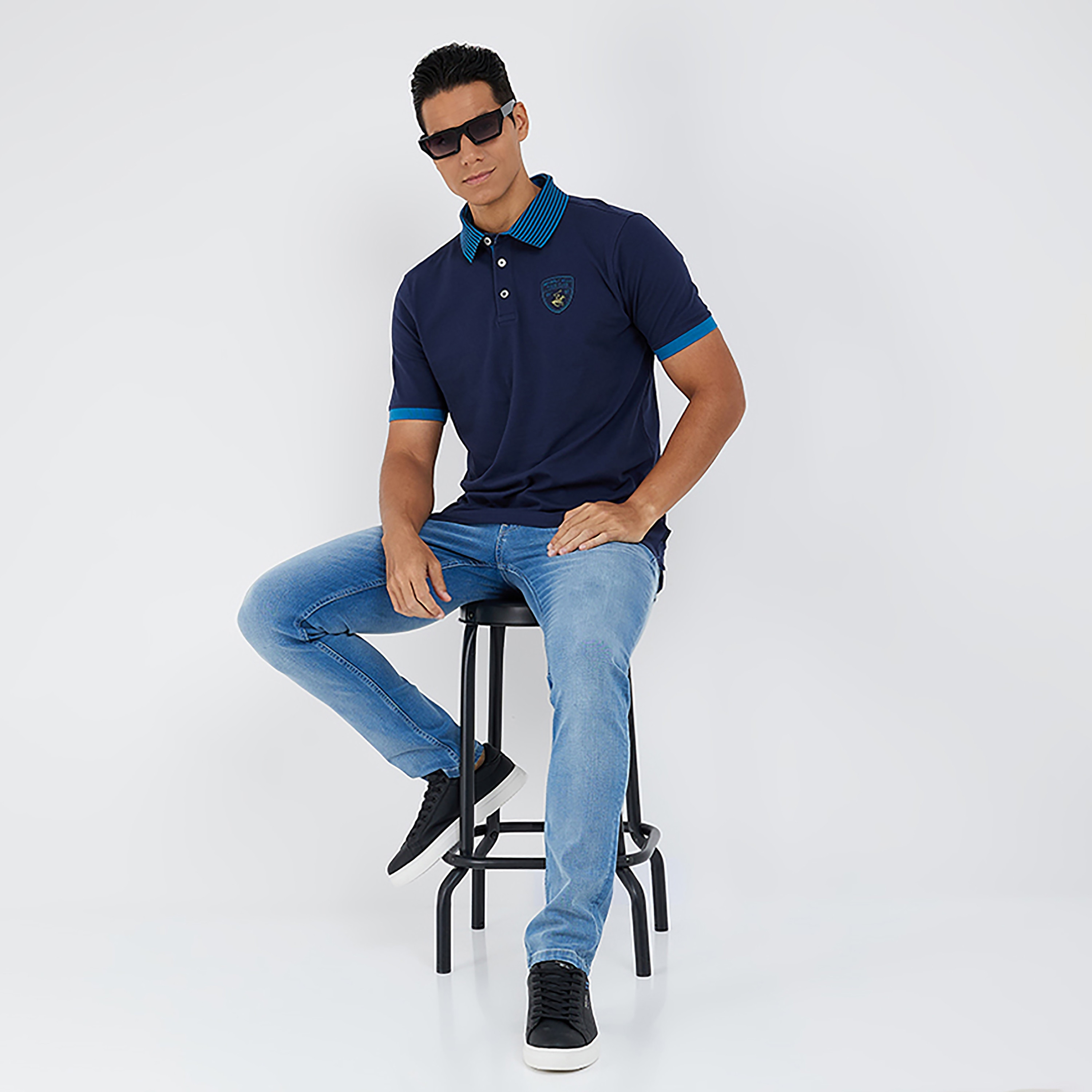 Beverly Hills Polo Club Logo Collared Short Sleeves Polo T-Shirt-men-clothing-tshirtsandpolos-polos-image-2