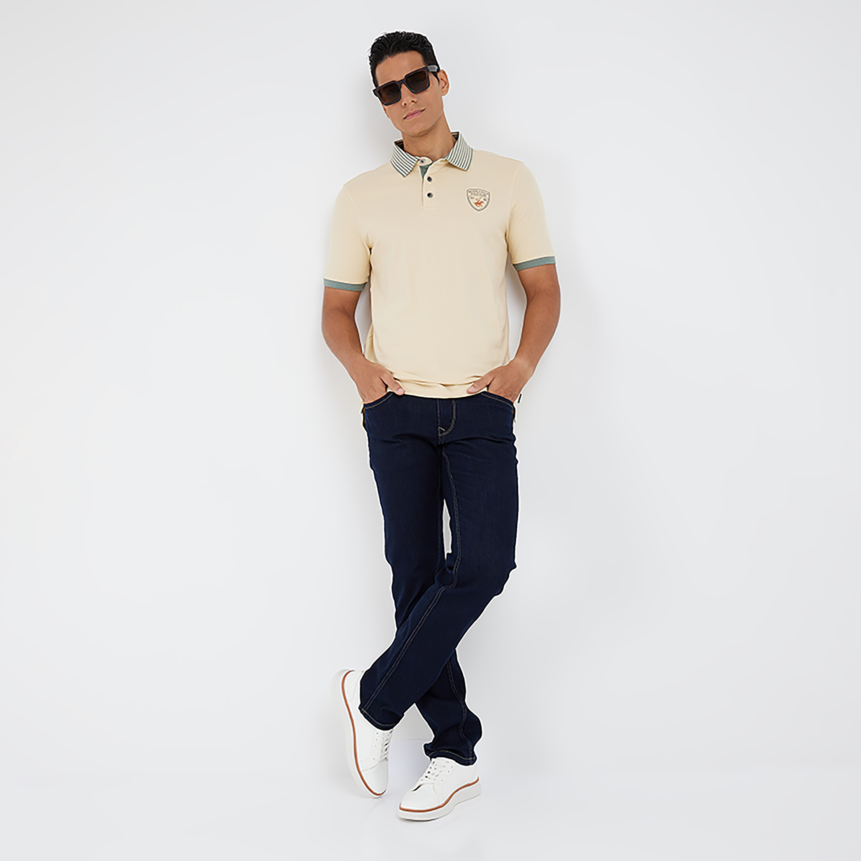 تي شيرت بولو من بيفرلي هيلز بولو كلوب بياقة وأكمام قصيرة مع شعار-men-clothing-tshirtsandpolos-polos-image-6