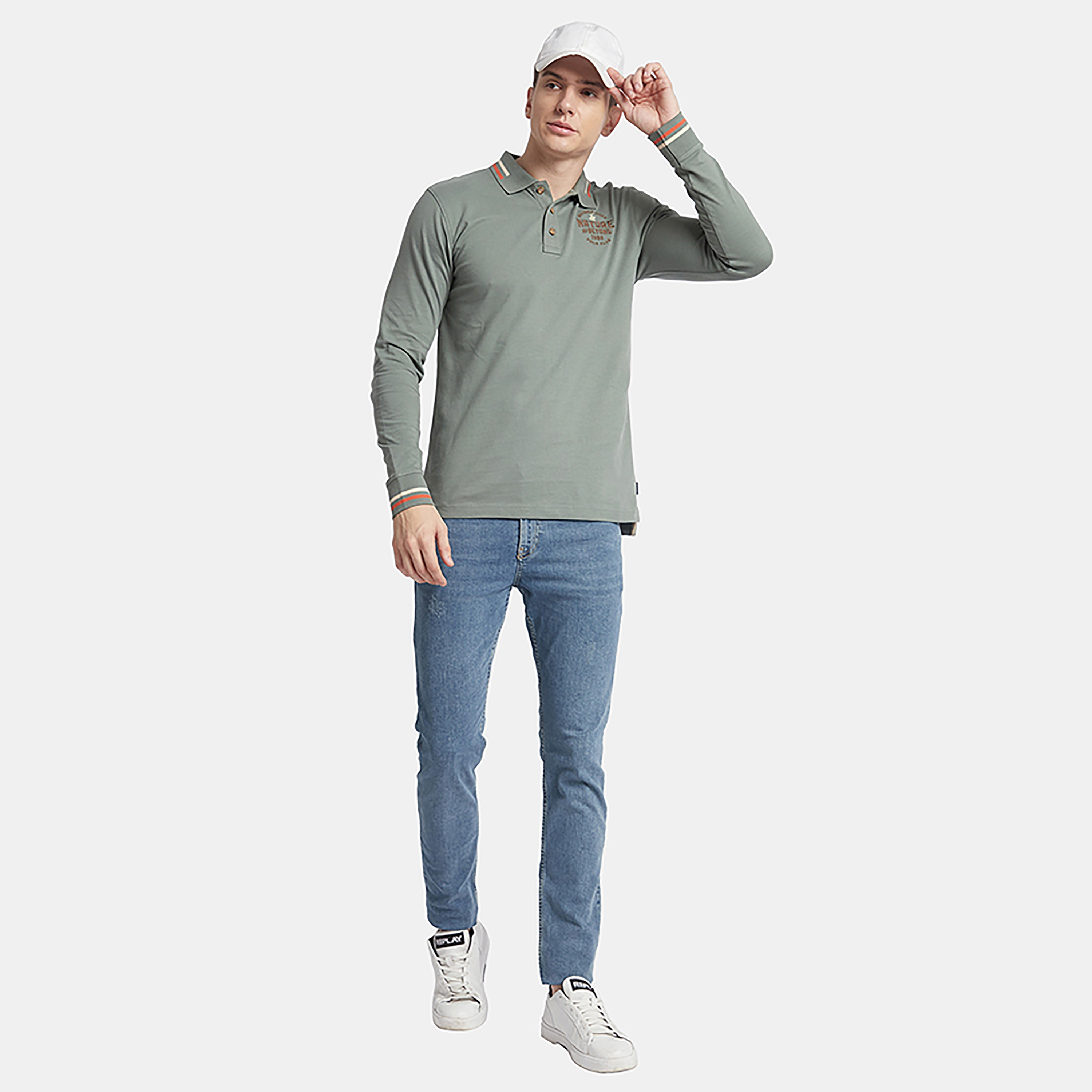 Beverly Hills Polo Club Logo Collared Long Sleeves Polo T-Shirt-men-clothing-tshirtsandpolos-polos-image-2